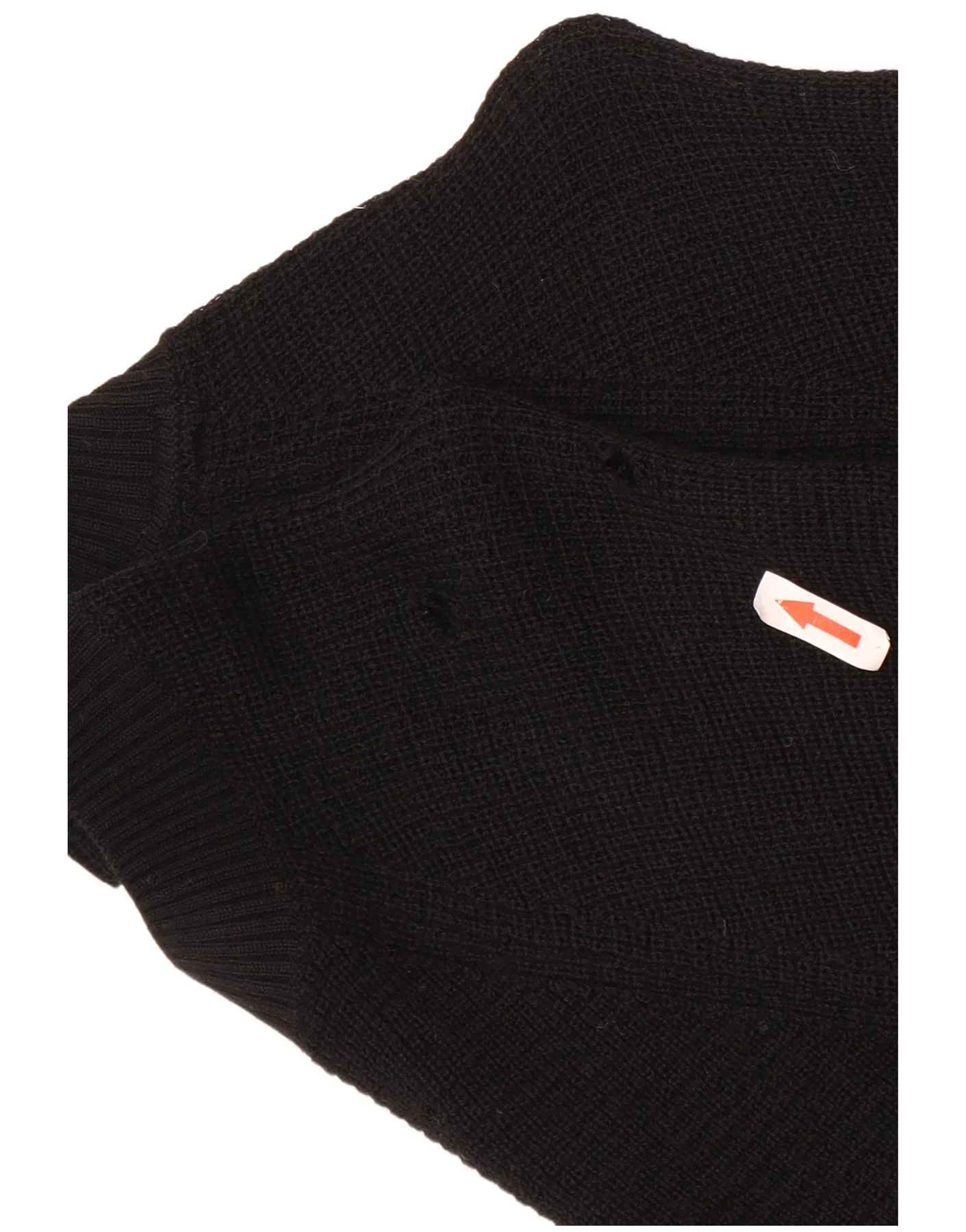 Calvin Klein Jeans Mens Crew Neck Jumper Sweater Small Black Wool - Image 3