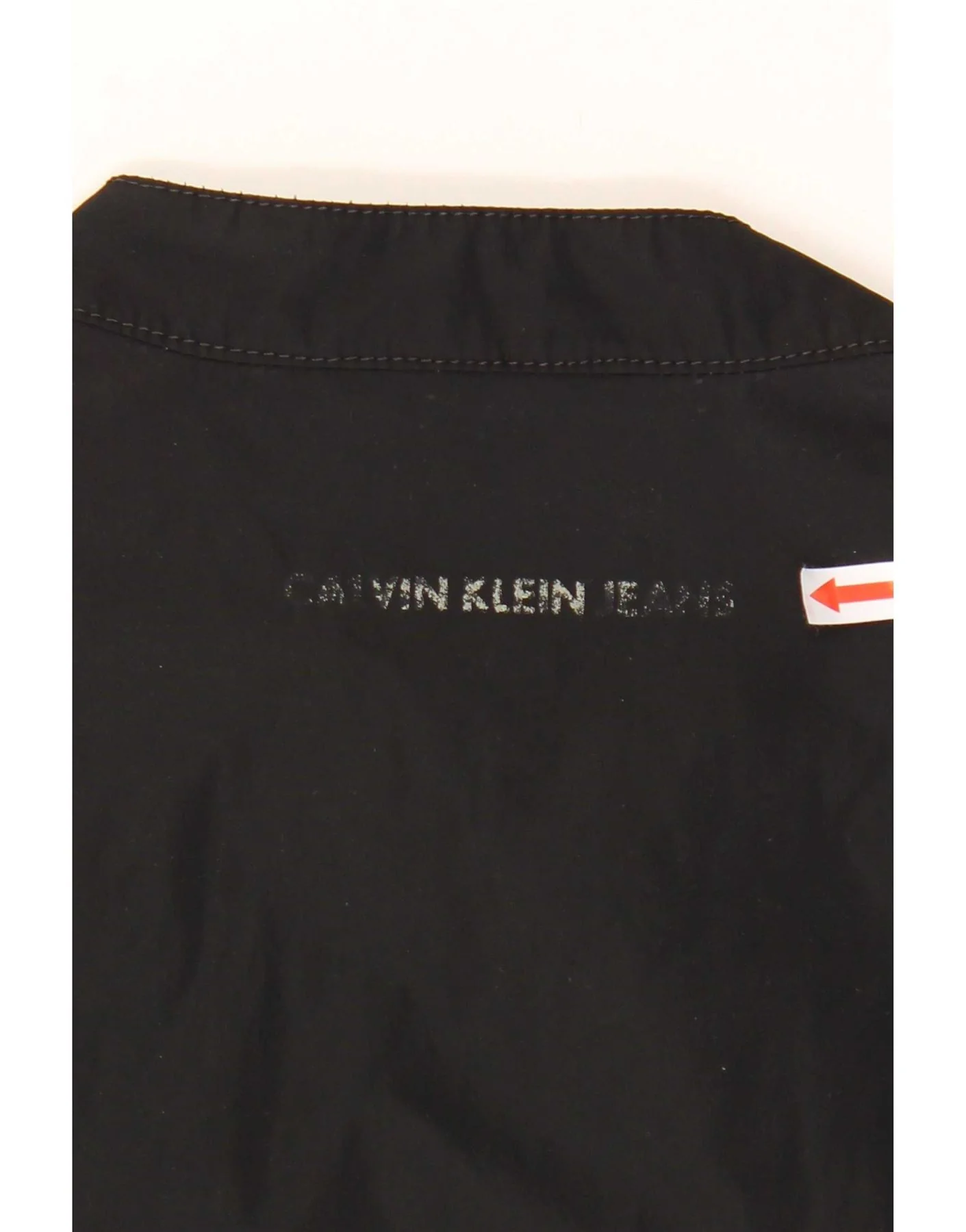 Calvin Klein Jeans Mens Graphic Racer Jacket UK 42 XL Black - Image 3