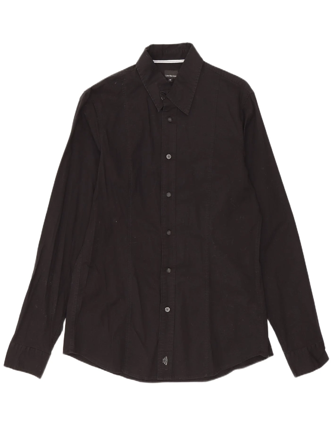Calvin Klein Jeans Mens Shirt Medium Black Cotton
