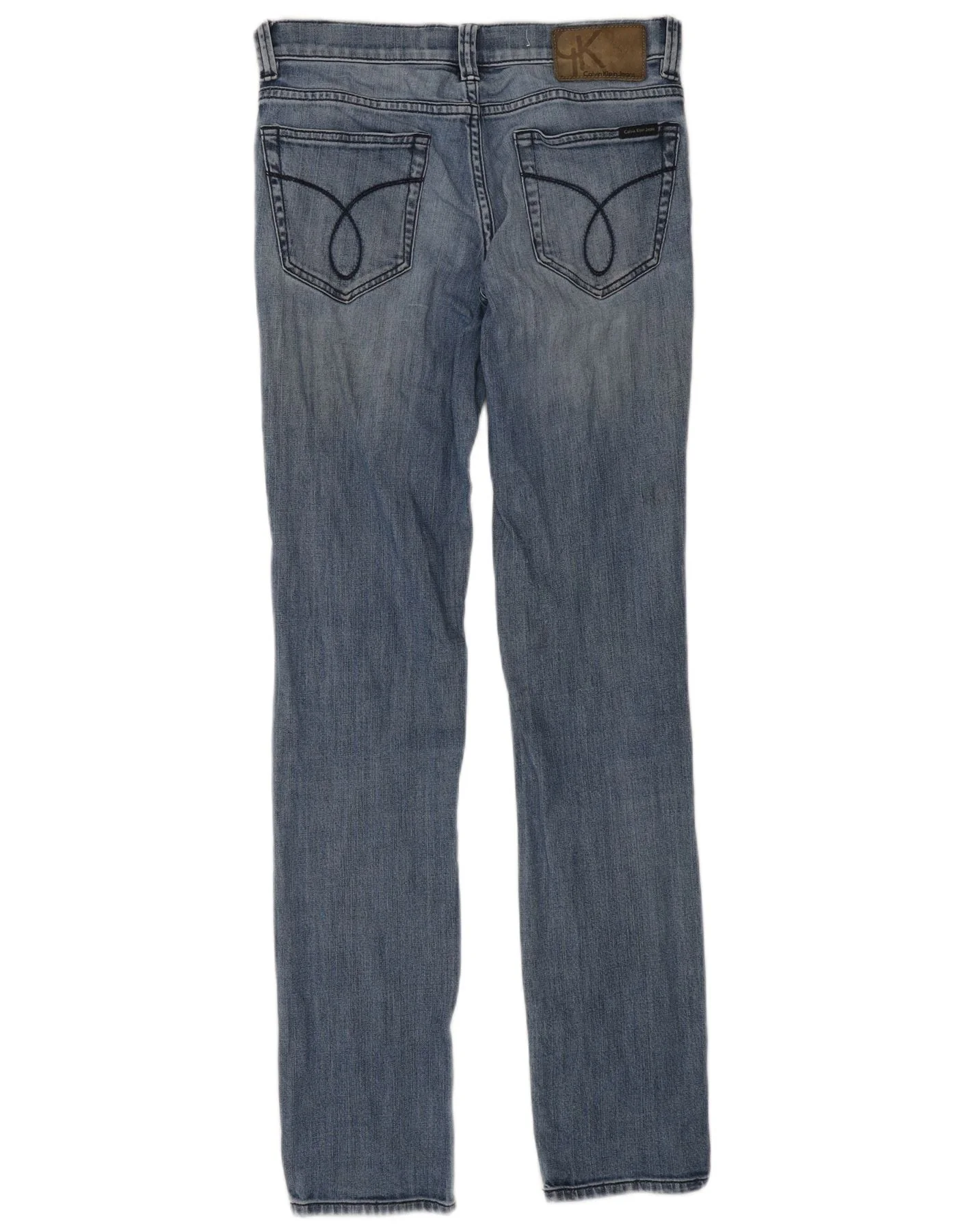 Calvin Klein Jeans Mens Slim W28 L34 Blue Cotton - Image 2
