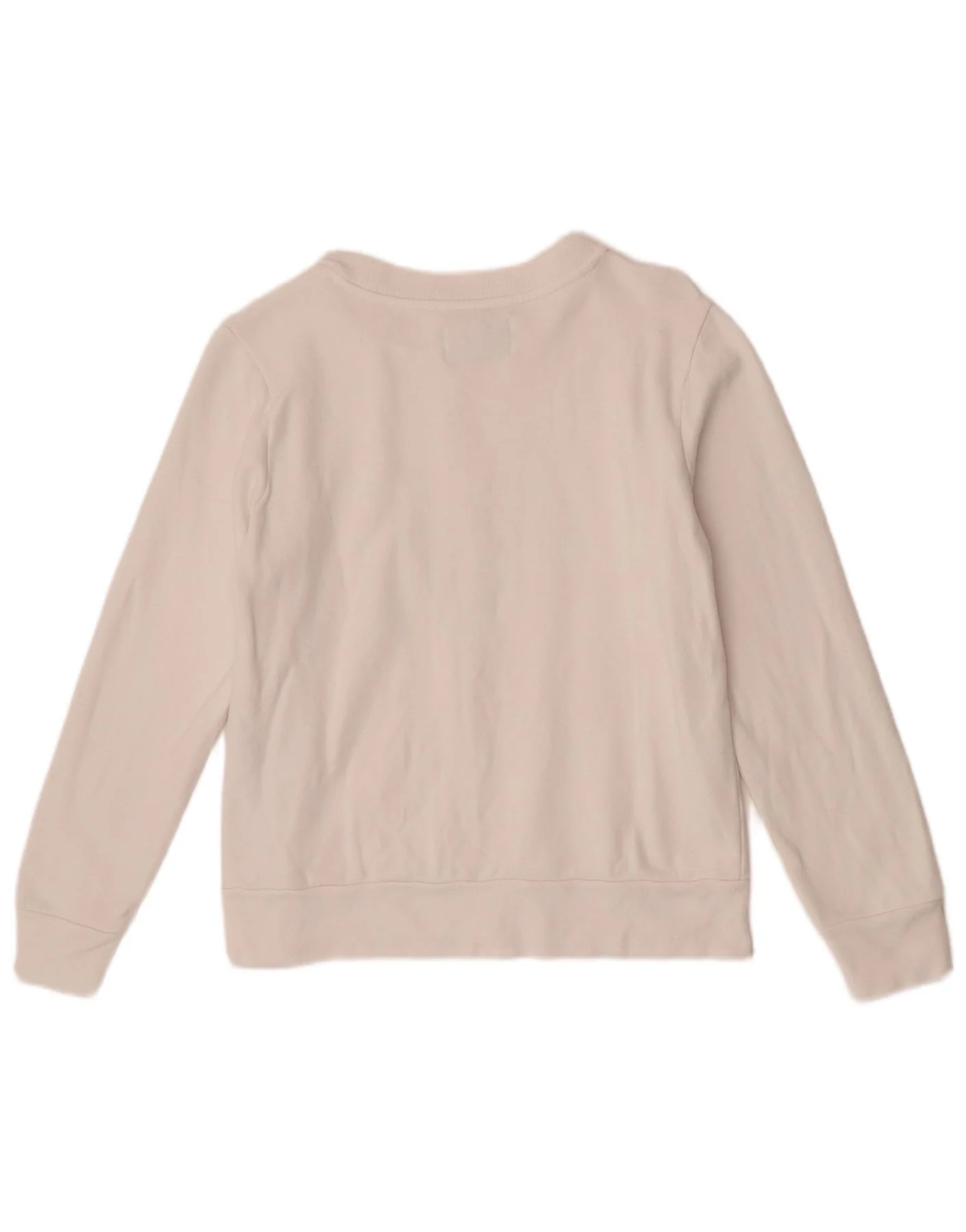 Calvin Klein Jeans Womens Graphic Sweatshirt Jumper UK 10 Small White - Image 2