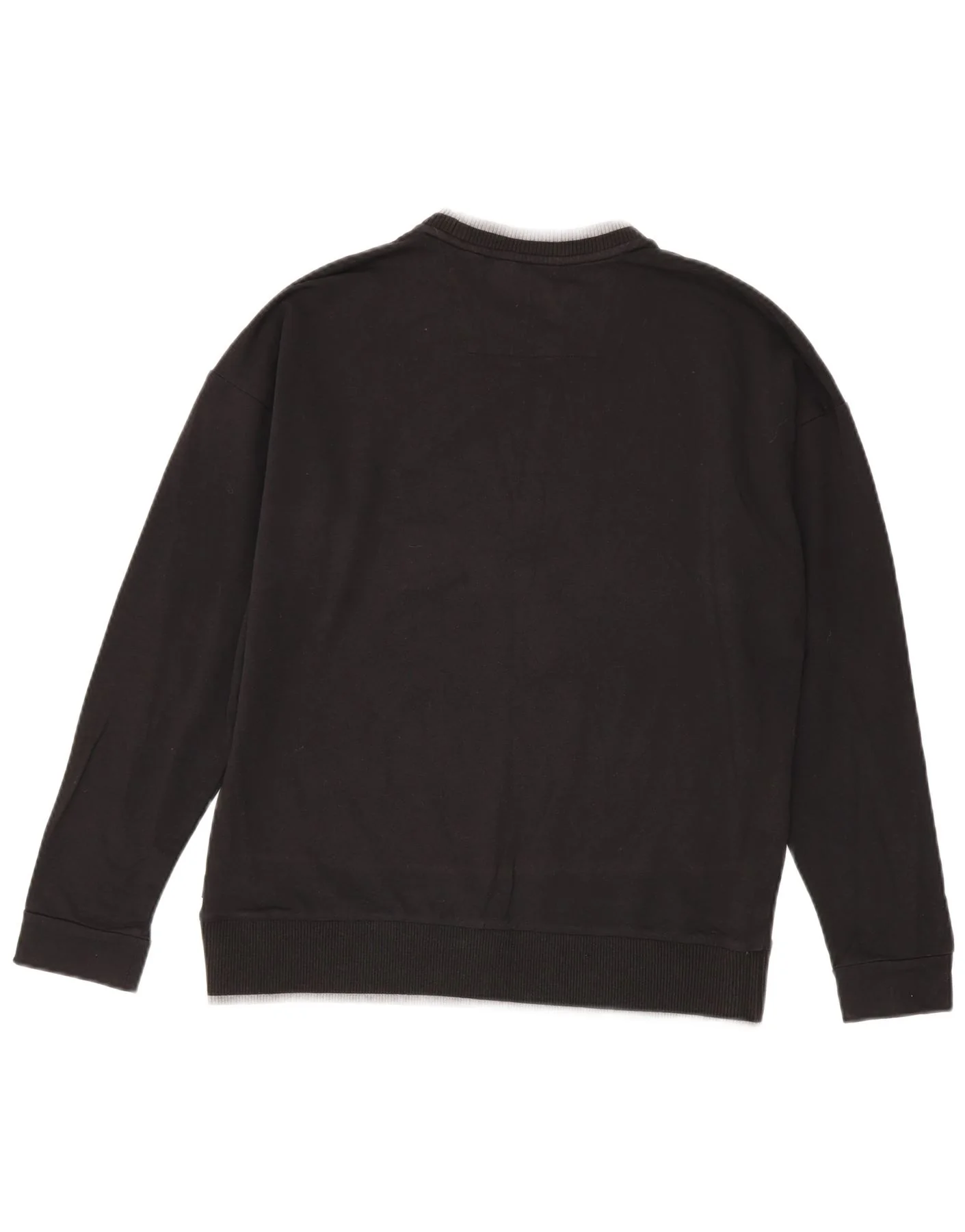 Calvin Klein Mens Crew Neck Jumper Sweater Small Black Cotton - Image 2