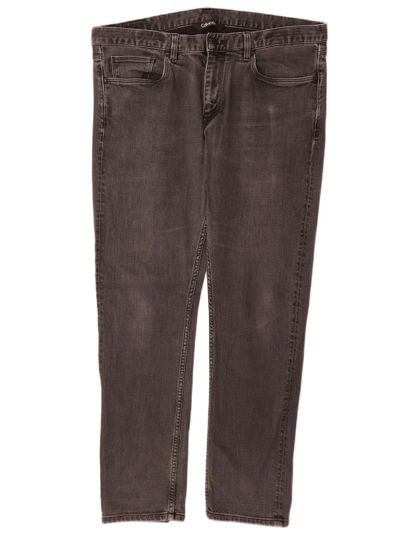 Calvin Klein Mens Dillon Slim Jeans W38 L32 Grey Cotton