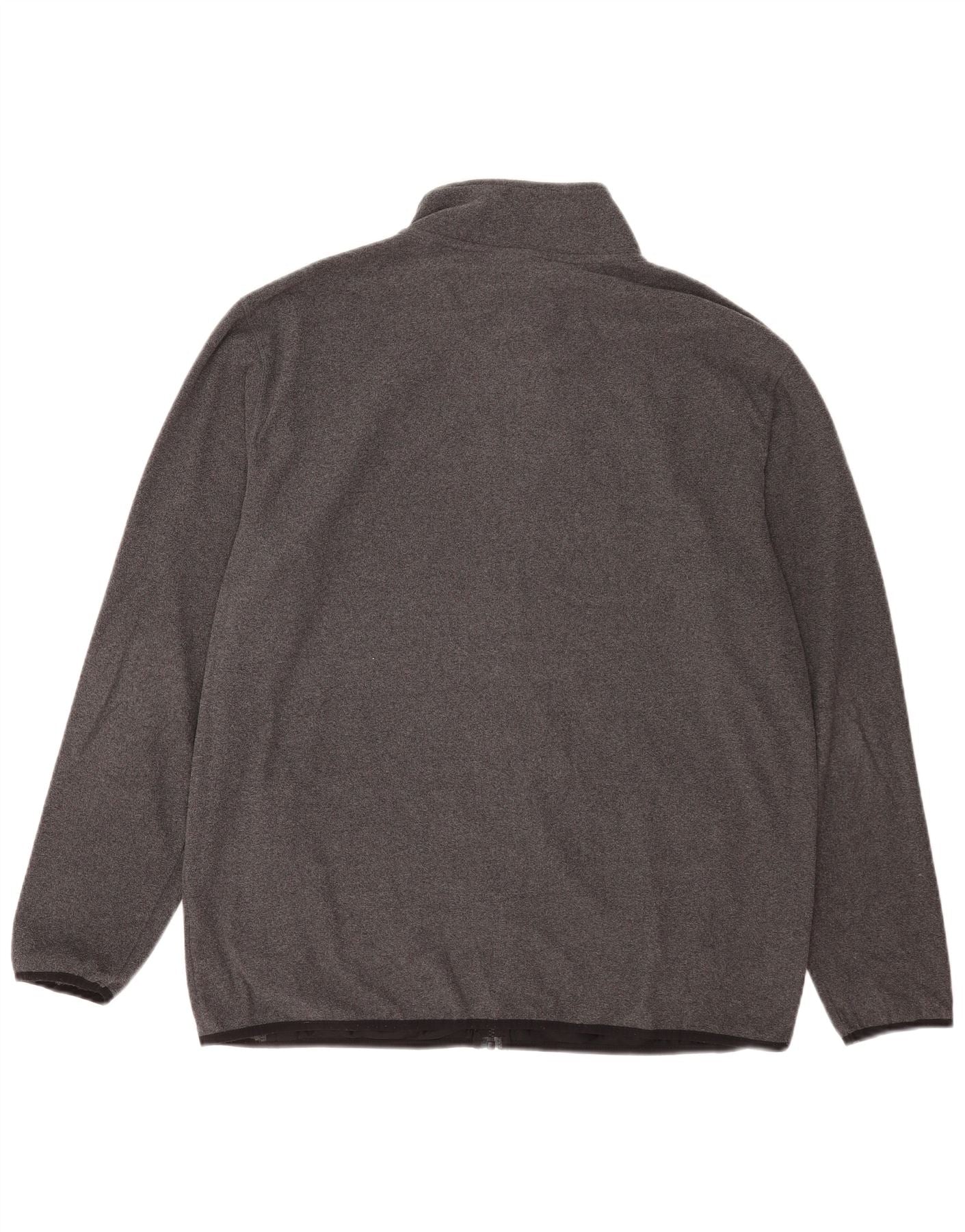 Calvin Klein Mens Fleece Jacket UK 44 2XL Grey Polyester - Image 2