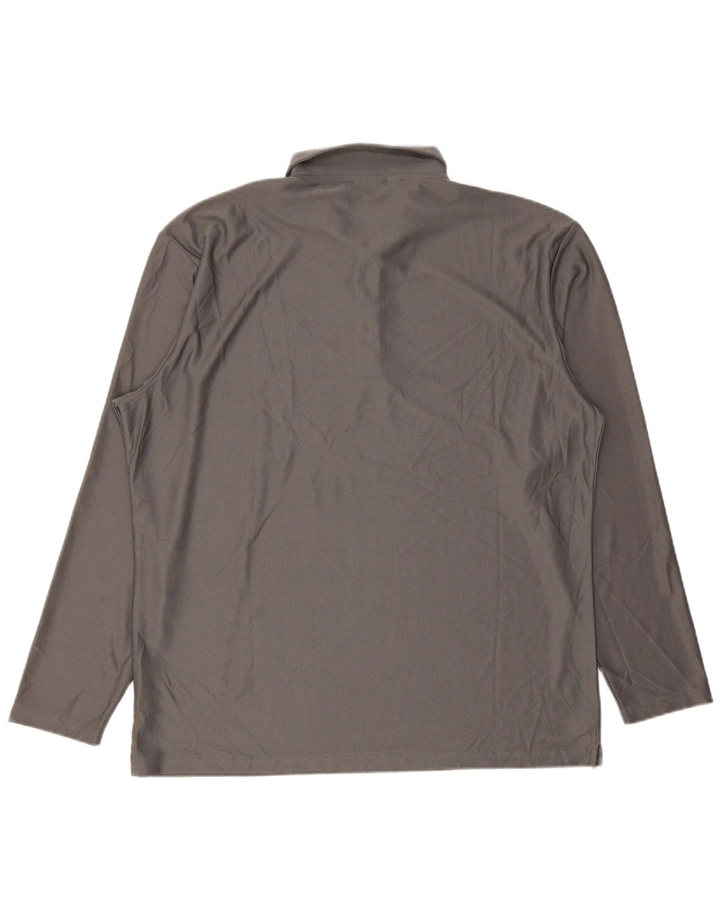 Calvin Klein Mens Golf Long Sleeve Regular Fit Polo Shirt 2XL Grey - Image 2