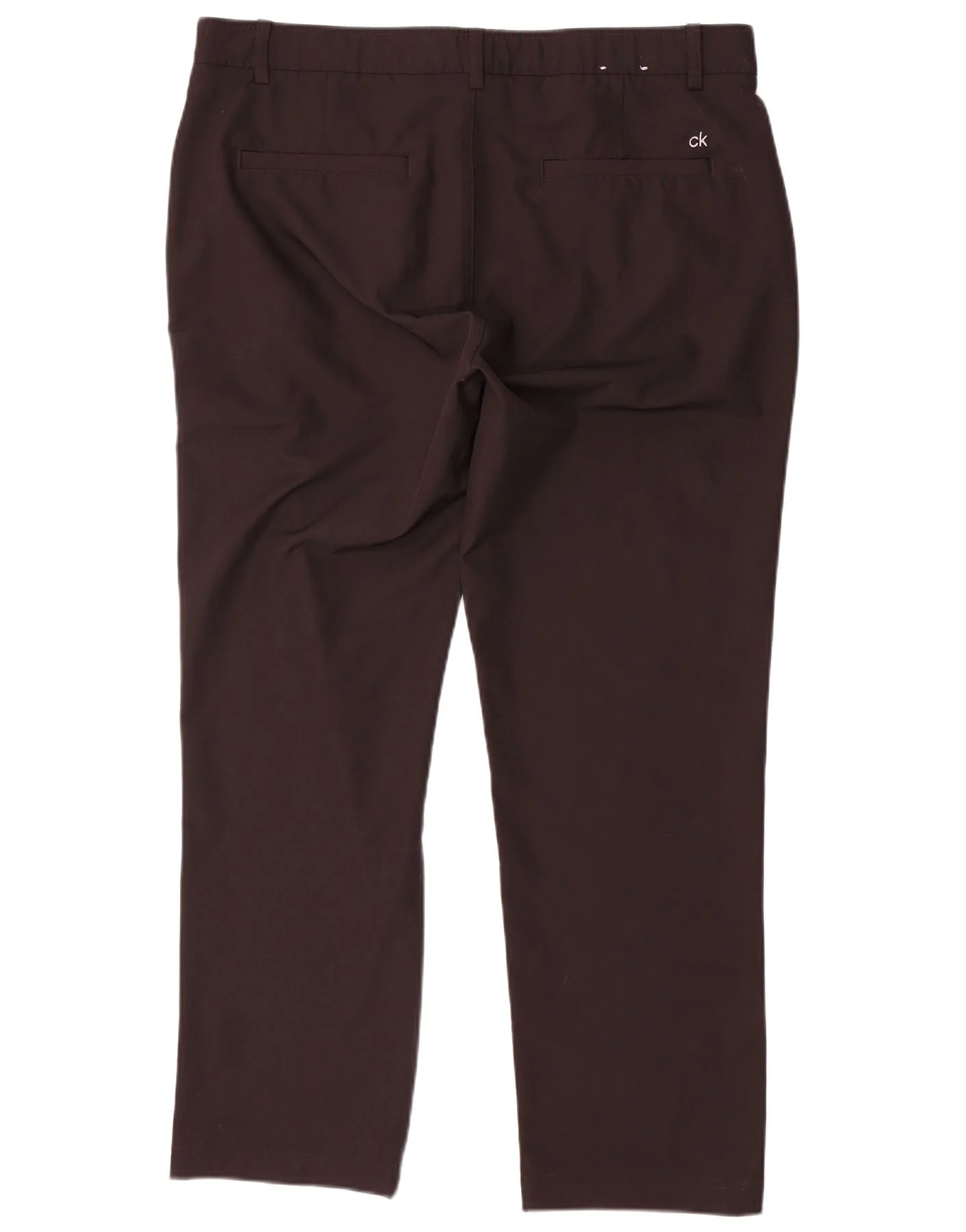 Calvin Klein Mens Golf Straight Chino Trousers W38 L29 Black Polyester - Image 2