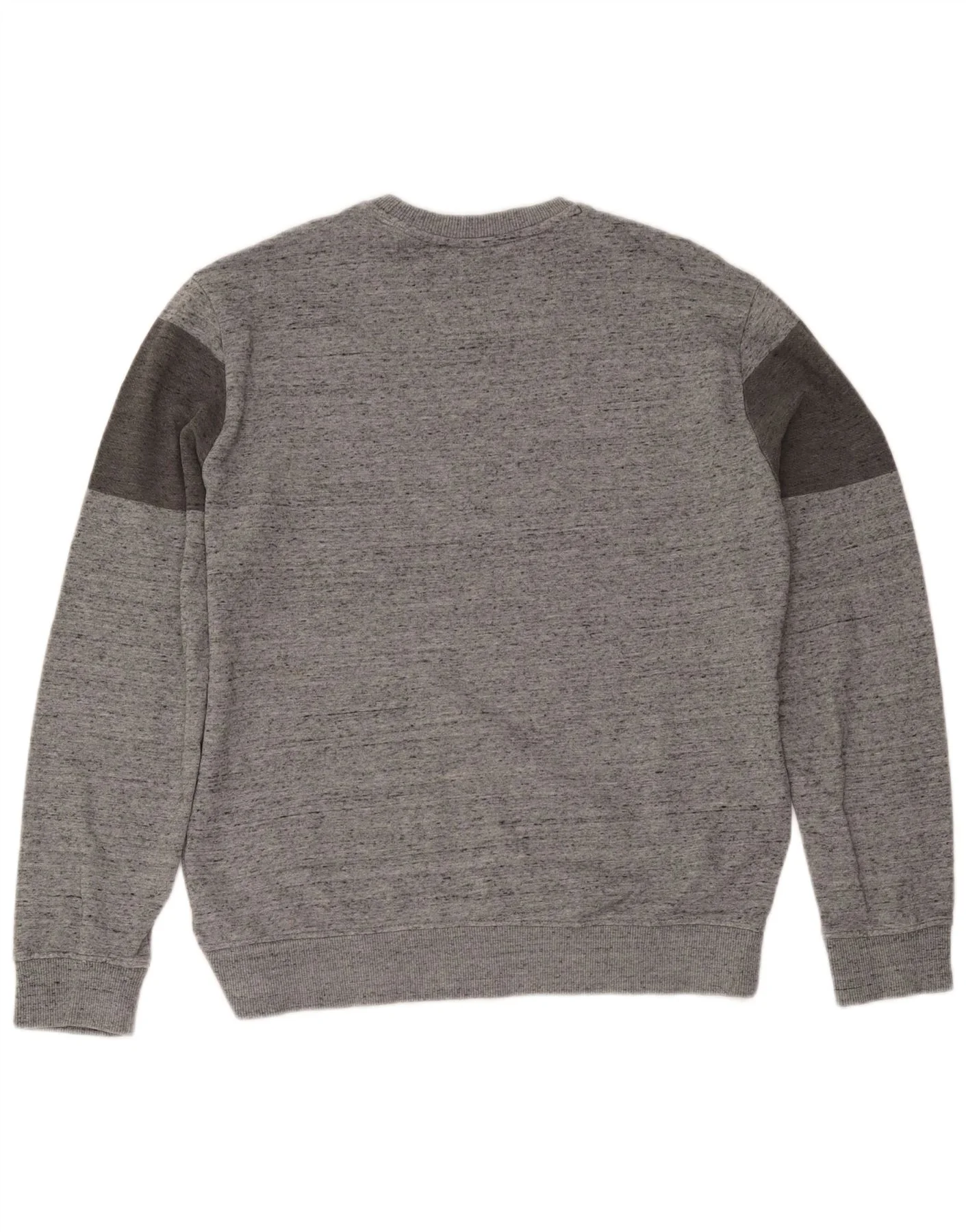 Calvin Klein Mens Graphic Crew Neck Jumper Sweater Large Grey Flecked - Image 2