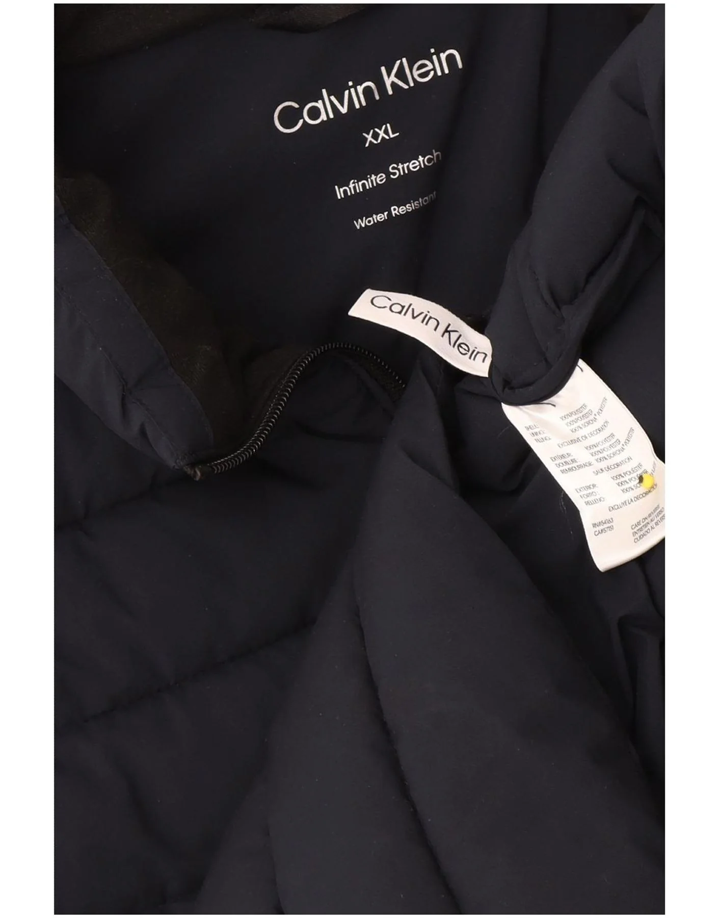 Calvin Klein Mens Padded Gilet UK 44 2XL Navy Blue Polyester - Image 3