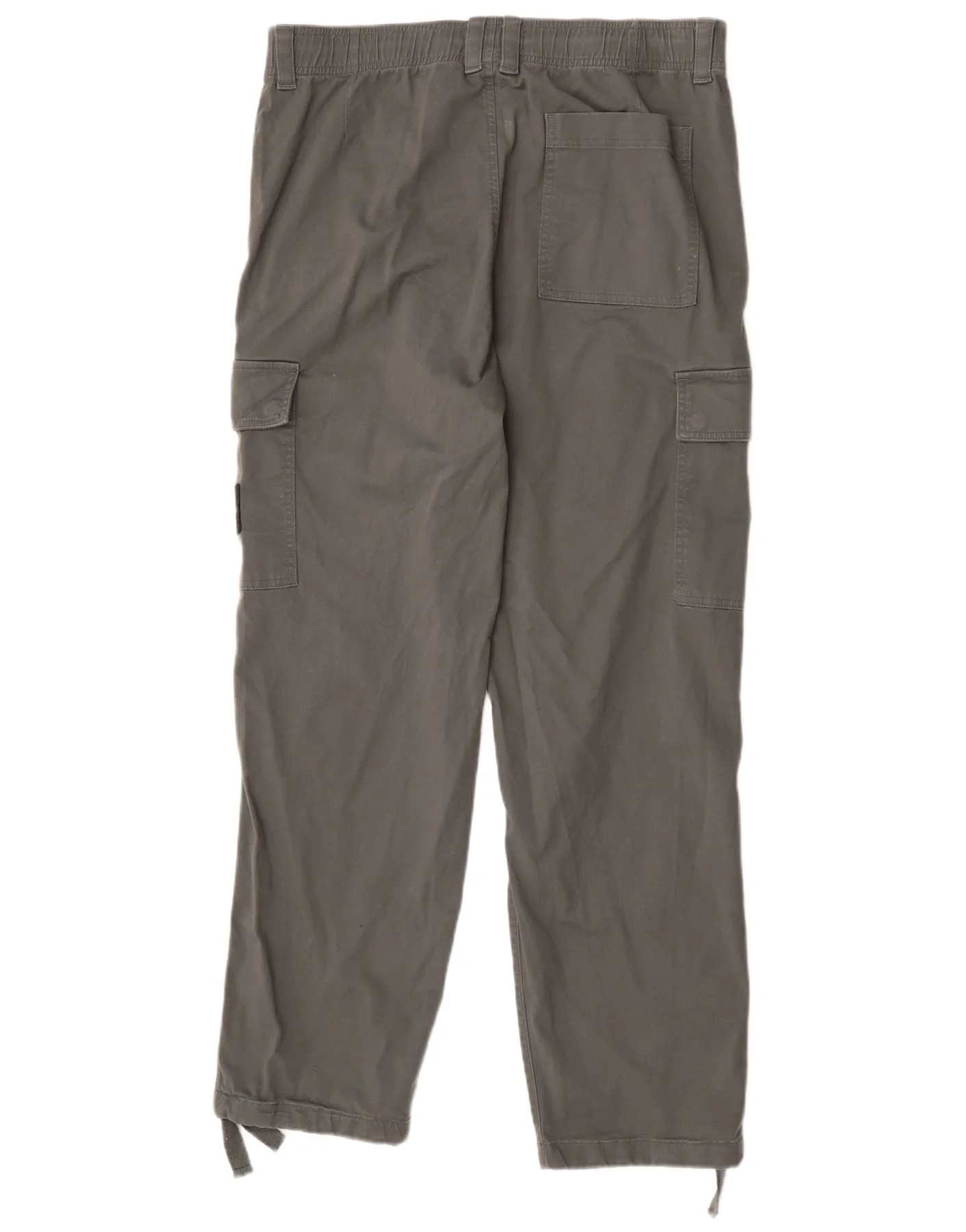 Calvin Klein Mens Pegged Cargo Trousers W34 L32 Grey Cotton - Image 2