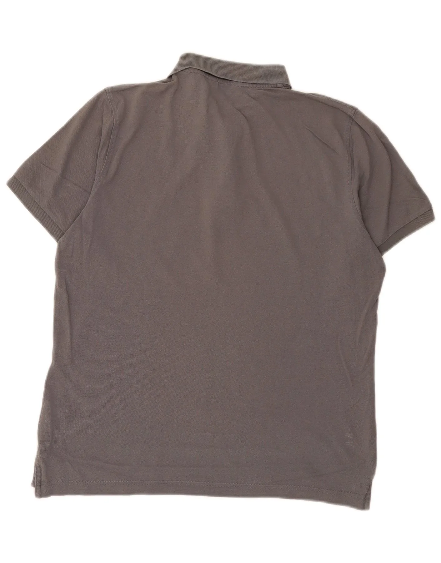 Calvin Klein Mens Polo Shirt Medium Grey Cotton - Image 2