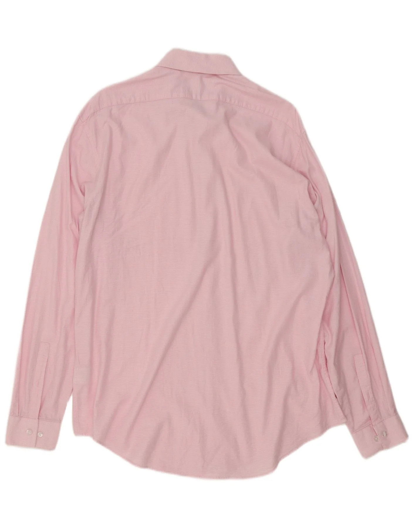 Calvin Klein Mens Slim Fit Shirt Size 16 1/2 Large Pink Cotton - Image 2