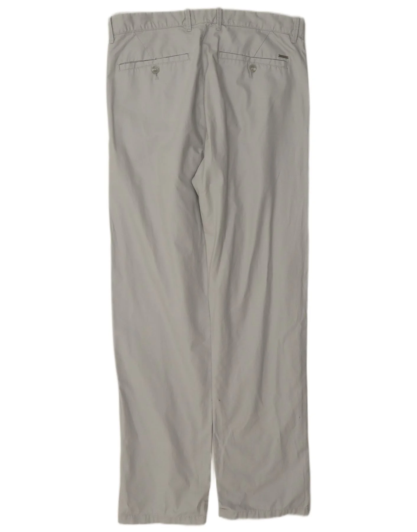 Calvin Klein Mens Straight Chino Trousers W31 L32 Grey Cotton - Image 2