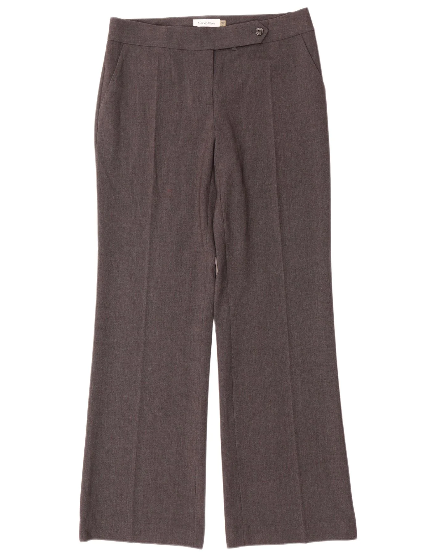 Calvin Klein Womens Classic Fit Suit Trousers US 6 Small W32 L32 Grey