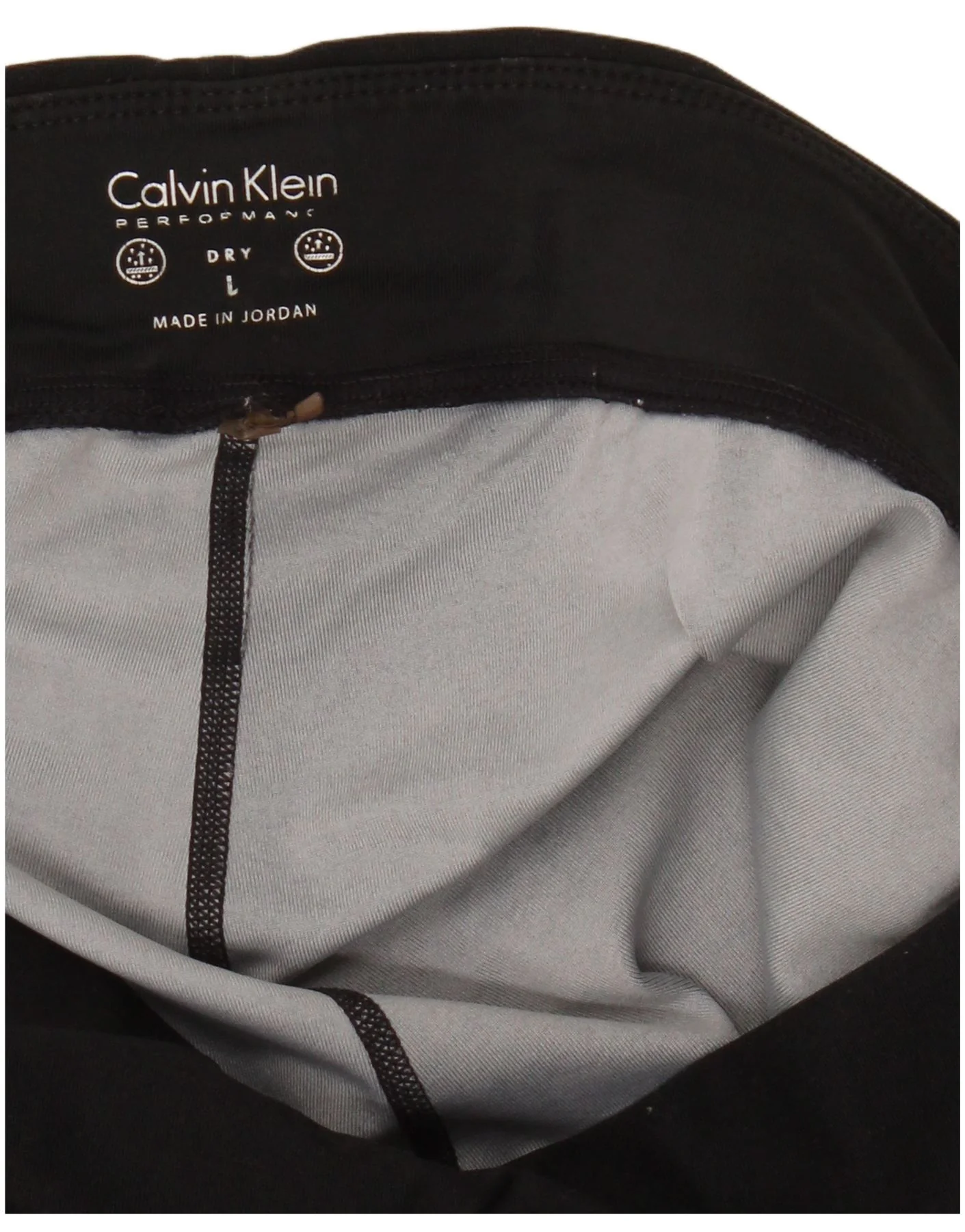 Calvin Klein Womens Leggings UK 14 Large Black Geometric - Image 3
