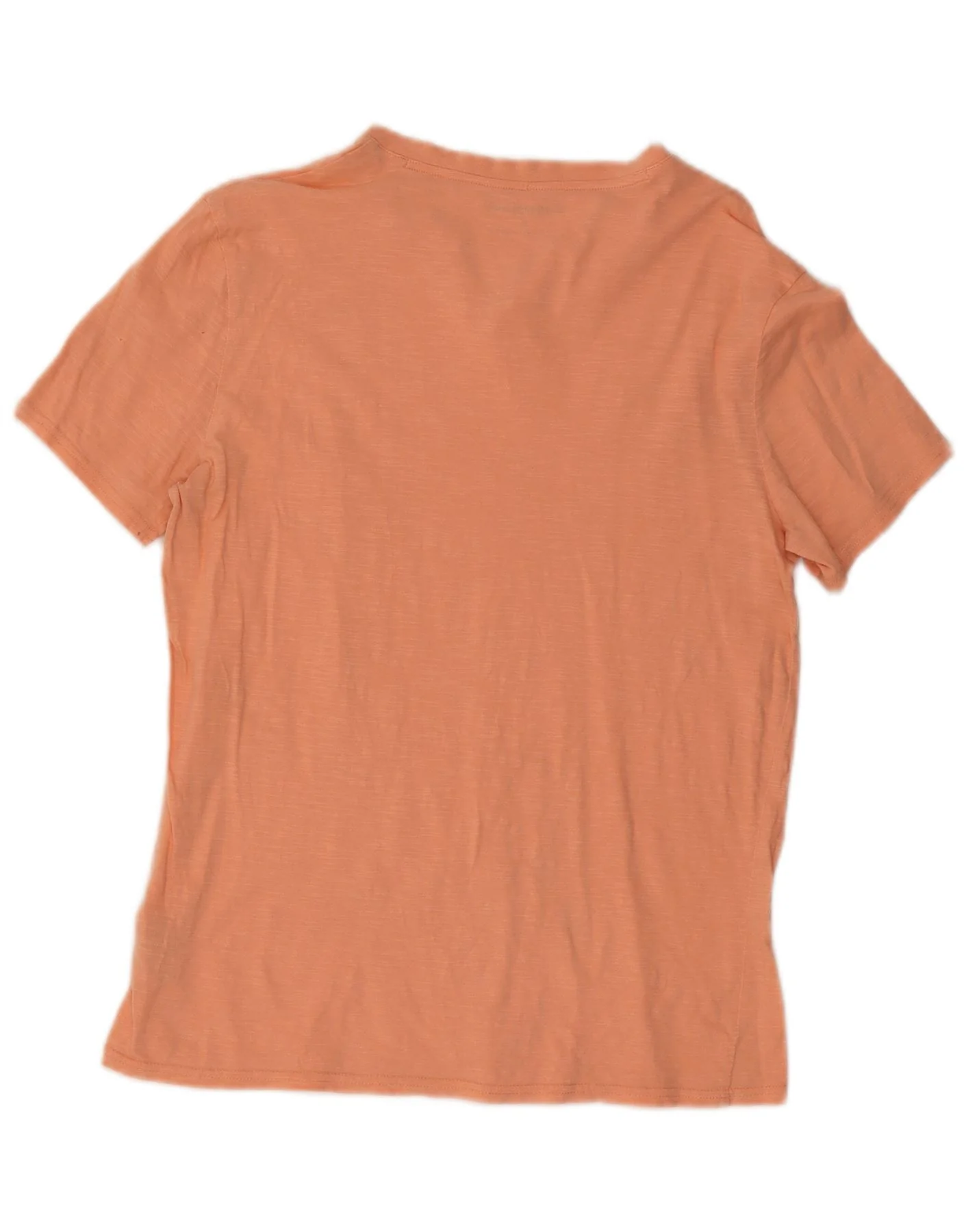 Calvin Klein Womens Short Sleeve Graphic T-Shirt Top UK 12 Medium Orange - Image 2