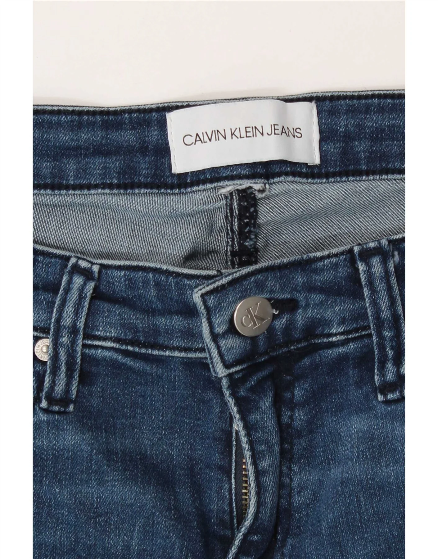 Calvin Klein Womens Skinny Jeans W30 L27 Navy Blue - Image 3