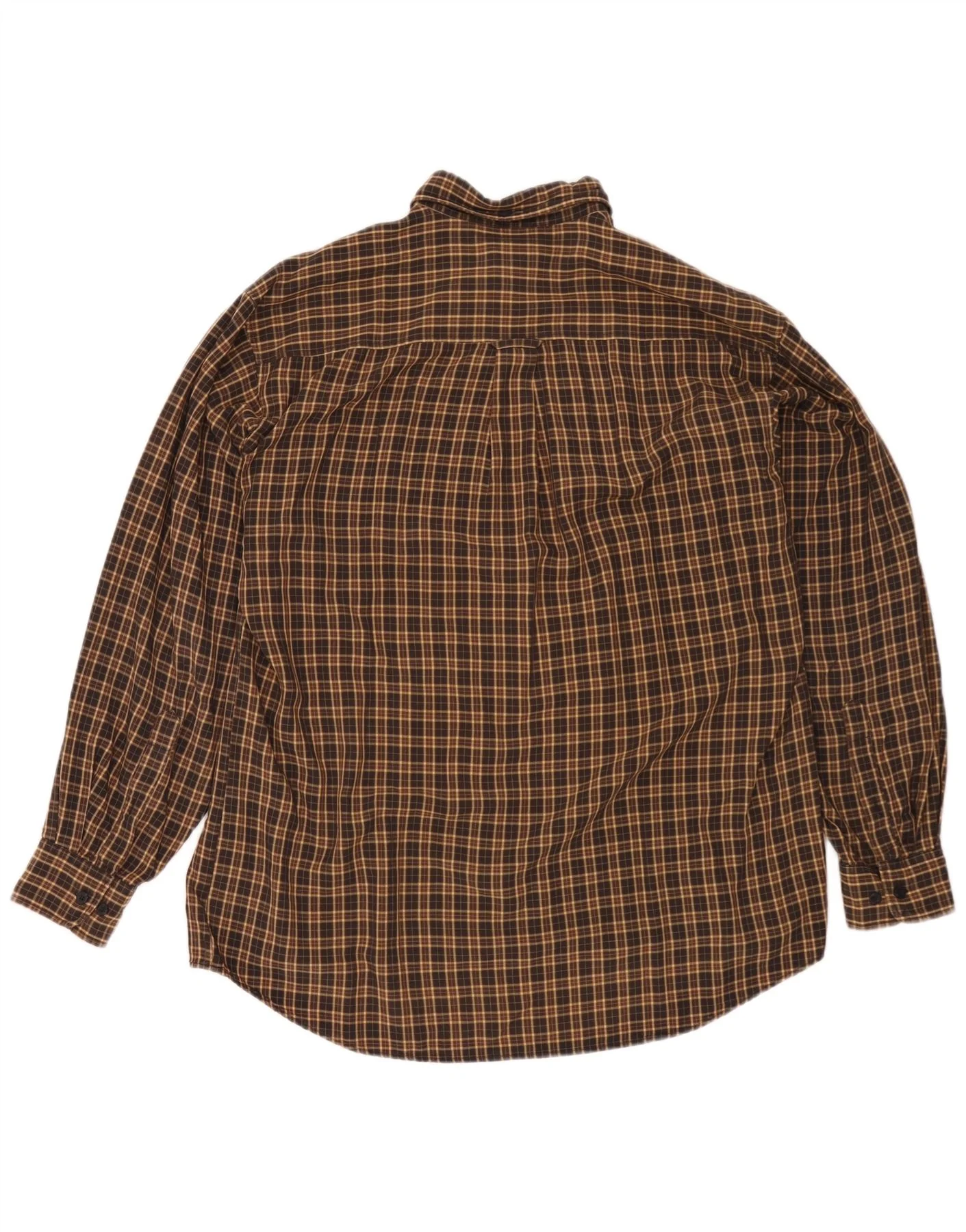 Camel Active Mens Flannel Shirt Large Brown Check - Image 2