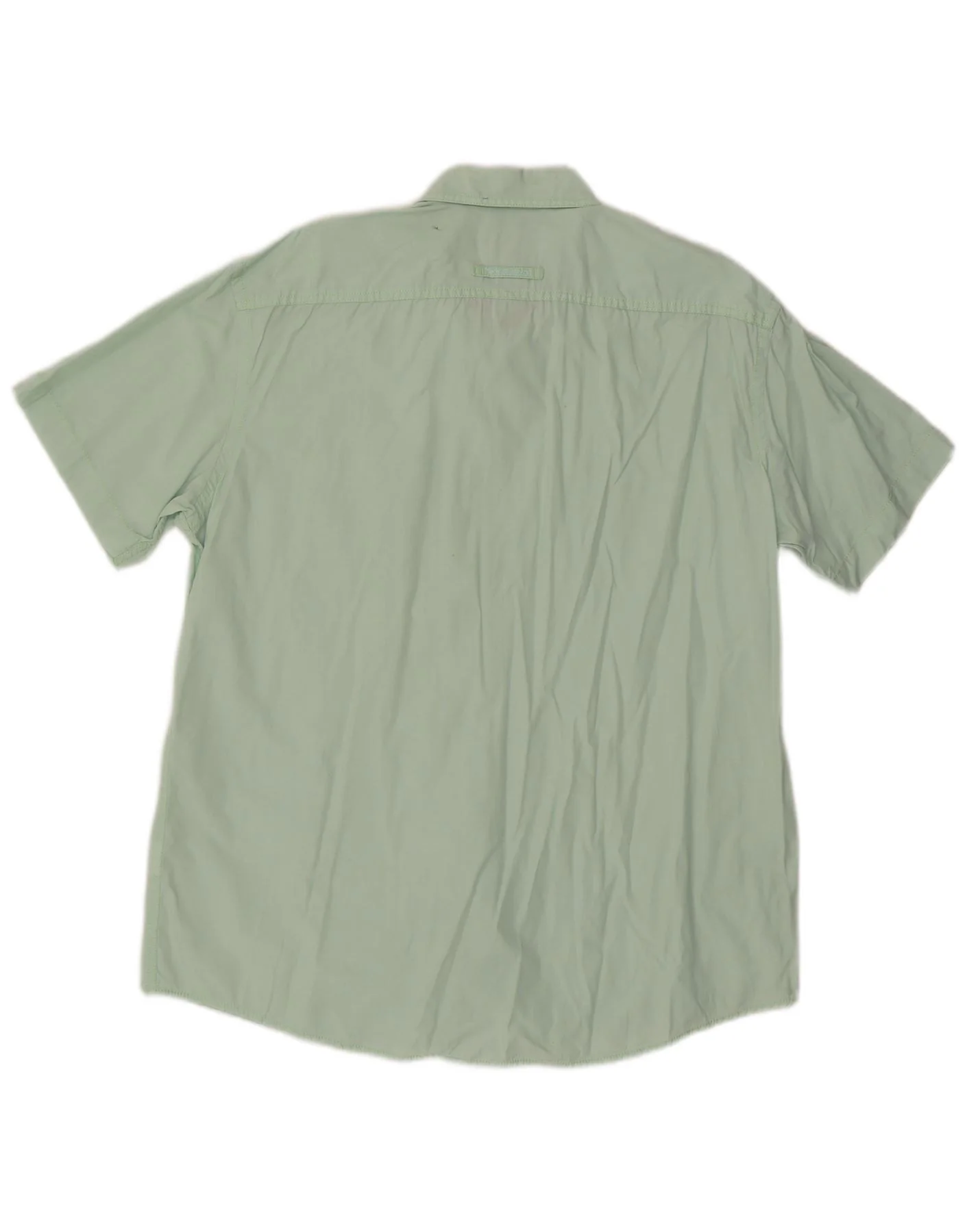 Camel Active Mens Short Sleeve Regular Fit Shirt XL Green Cotton - Image 2