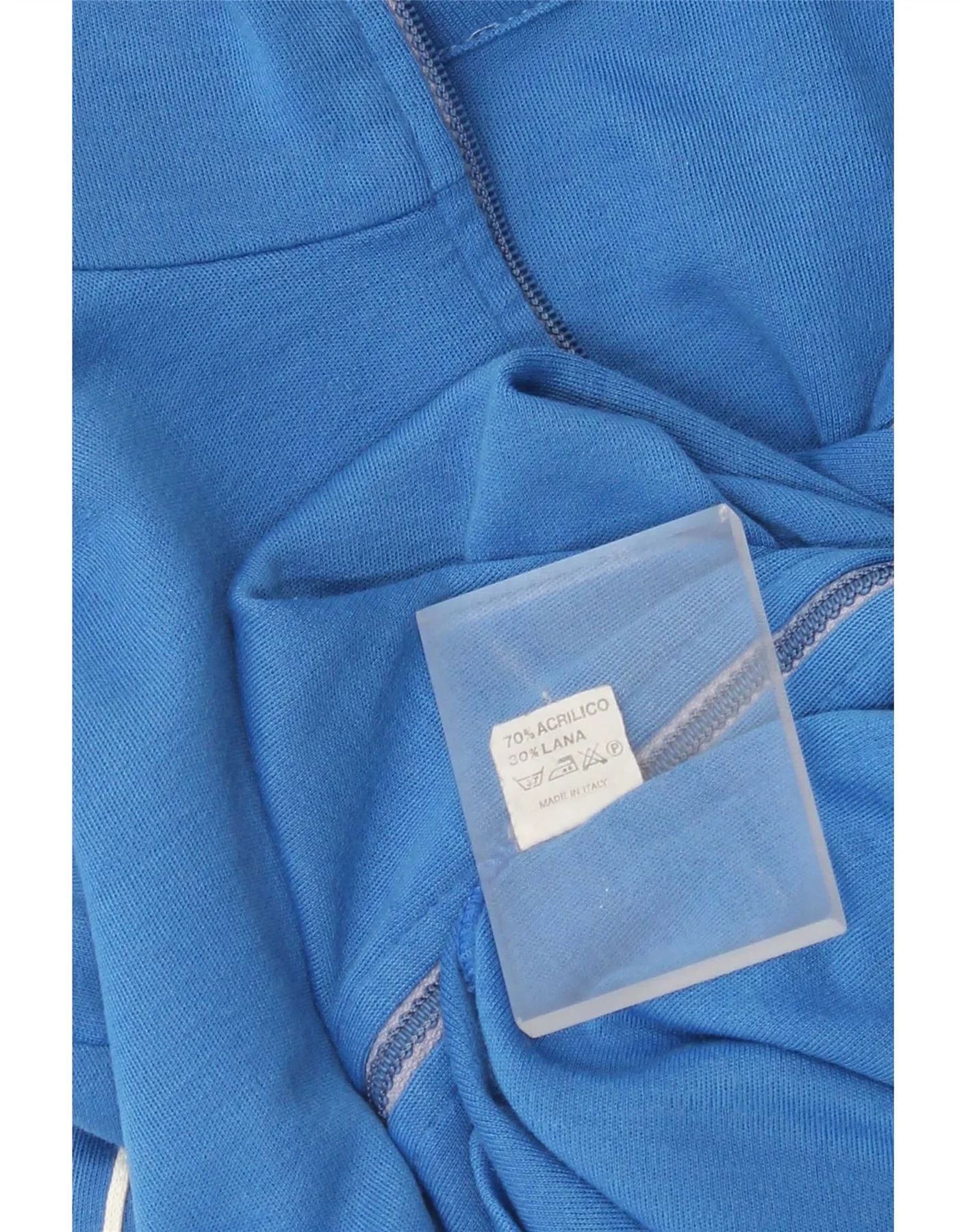 Campagnolo Mens Cardigan Sweater IT 48 Medium Blue Colourblock Sports - Image 3