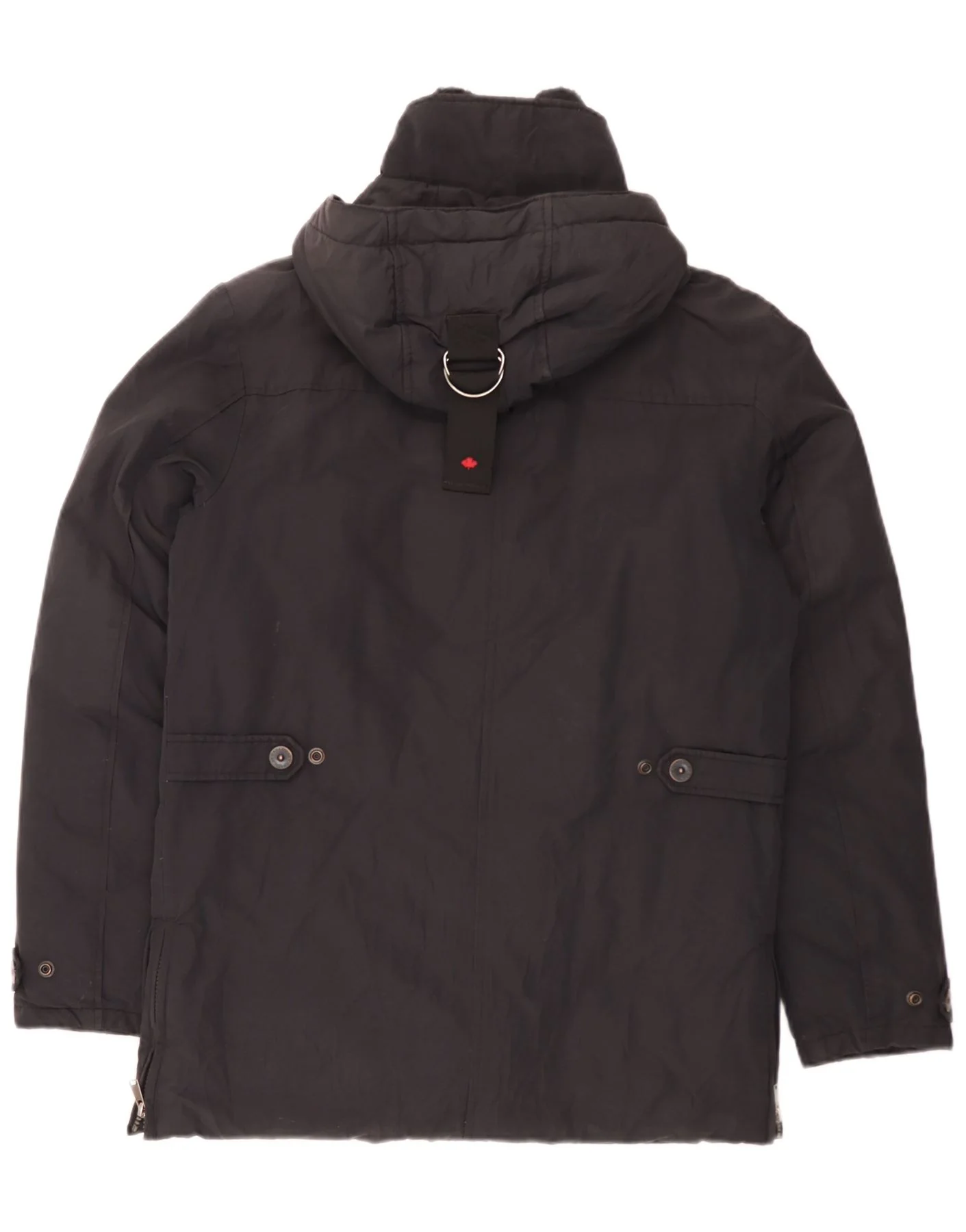 Canadiens Mens Hooded Padded Jacket IT 48 Medium Black Cotton - Image 2