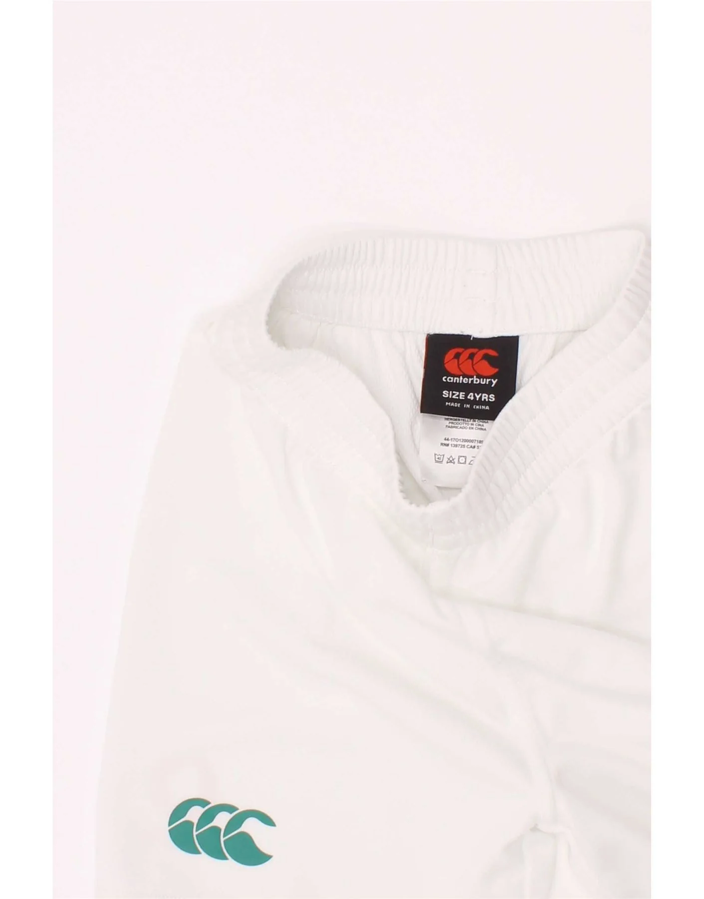 Canterbury Boys IRFU Graphic Sport Shorts 3-4 Years White Polyester - Image 5