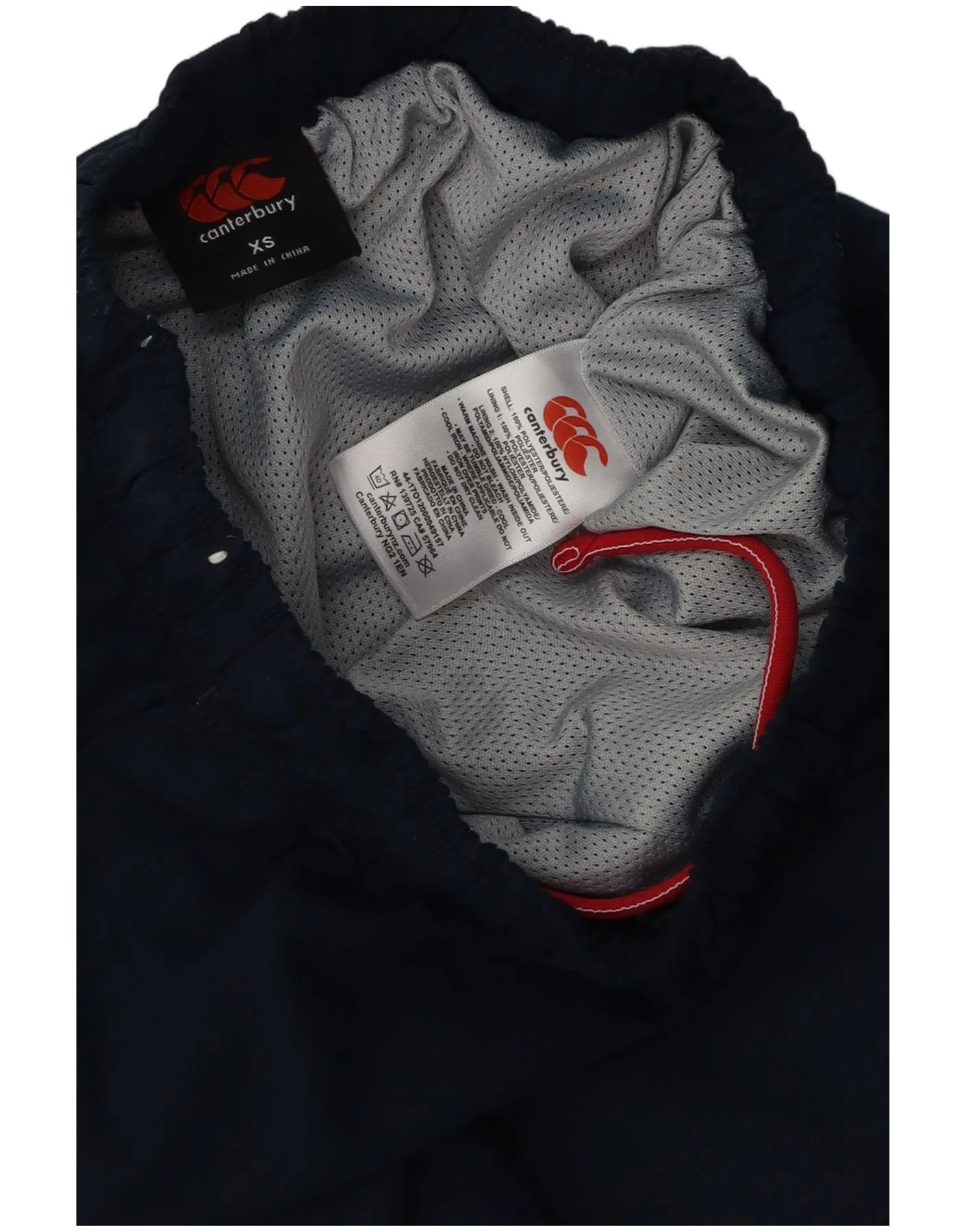 Canterbury Mens Graphic Tracksuit Trousers XS Navy Blue Polyester - Image 4