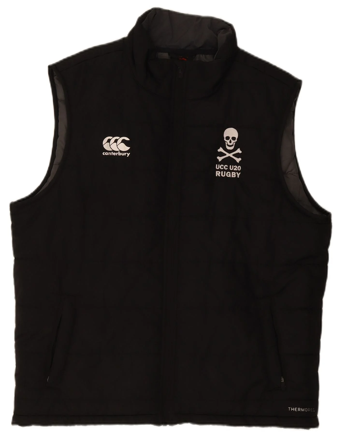 Canterbury Mens Padded Gilet UK 44 2XL Black Polyester