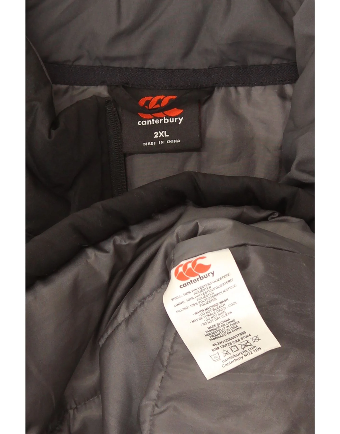 Canterbury Mens Padded Gilet UK 44 2XL Black Polyester - Image 3