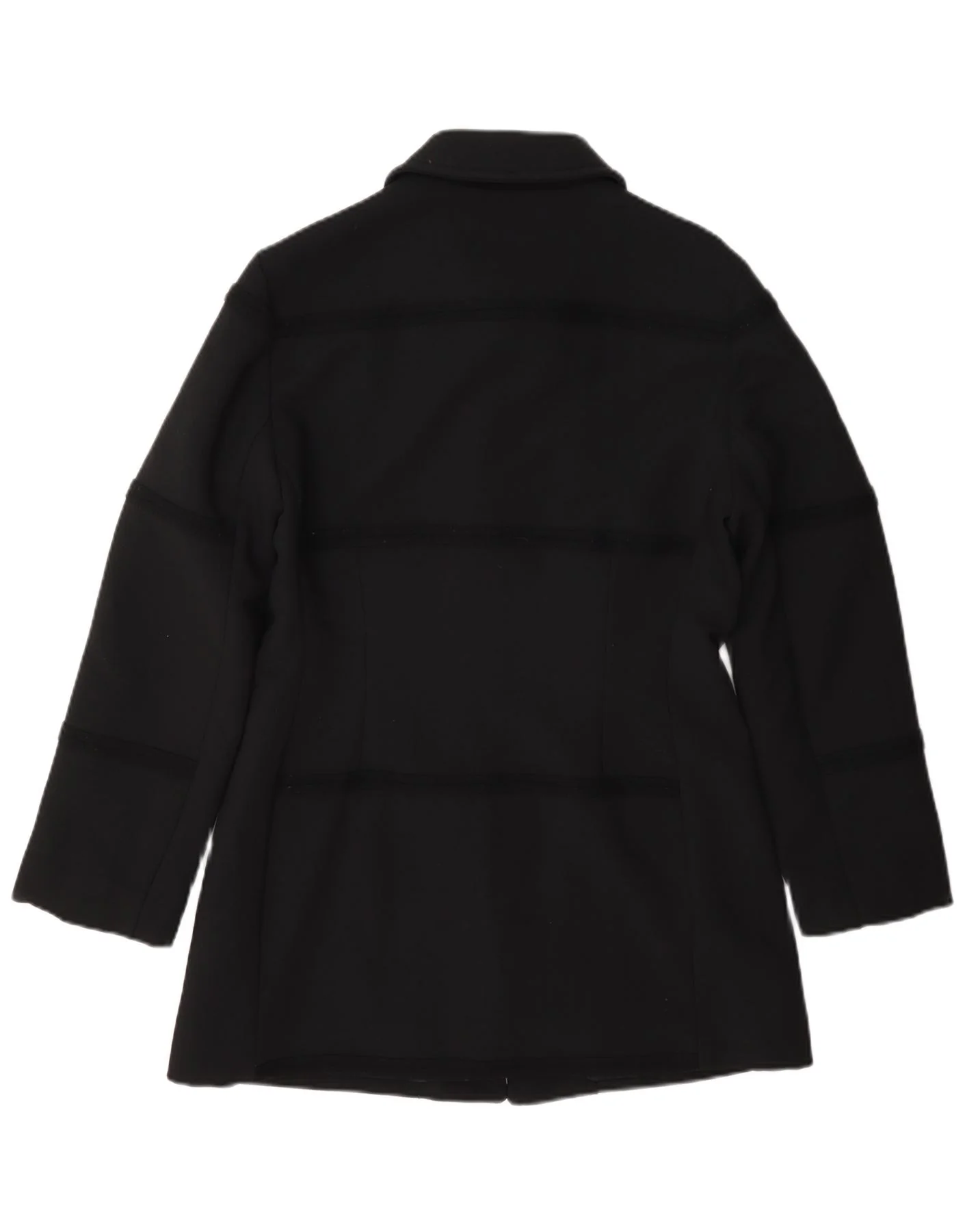 Caractere Womens 4 Button Blazer Jacket UK 12 Medium Black Wool - Image 2
