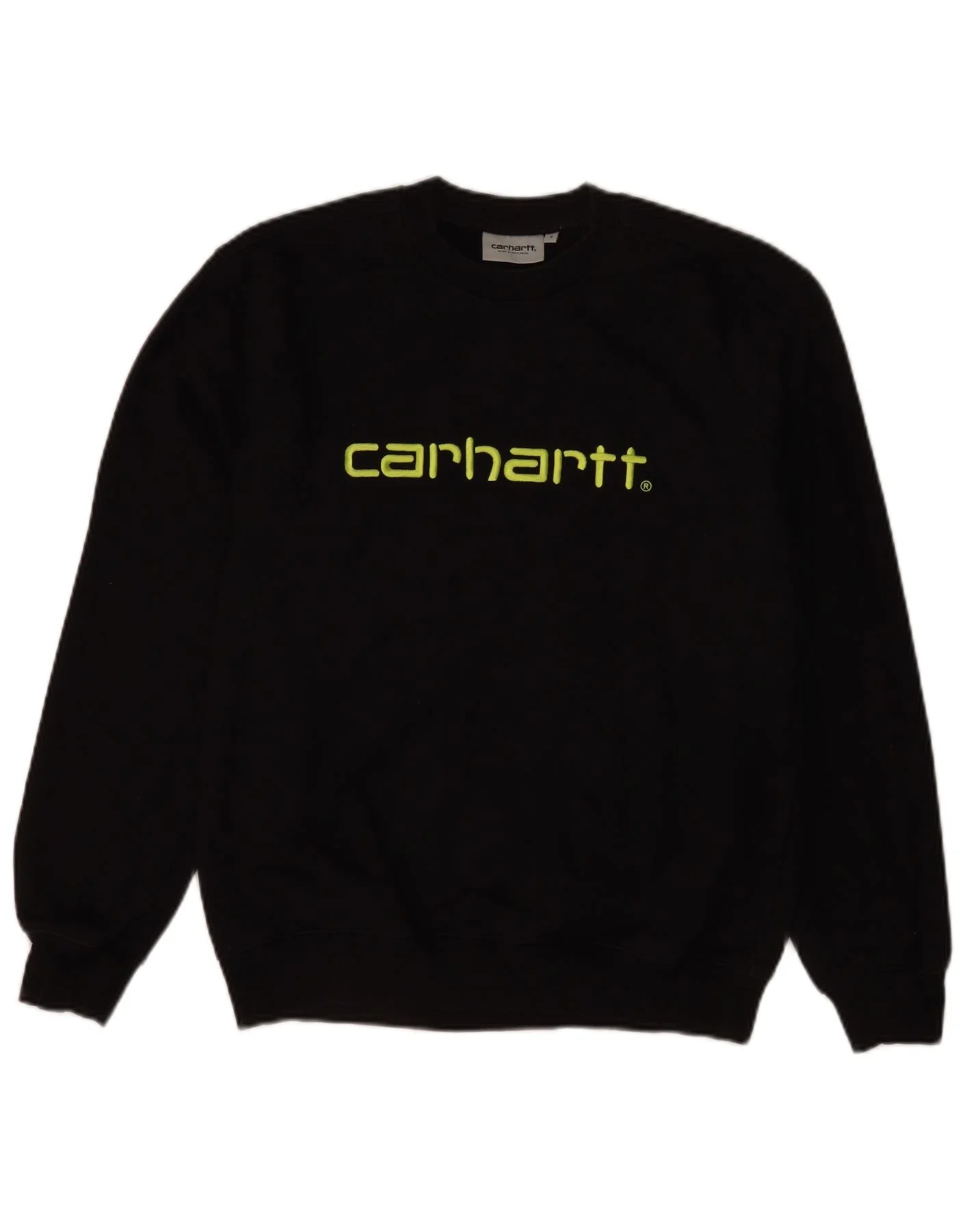 Carhartt Mens Graphic Sweatshirt Jumper Small Black Cotton