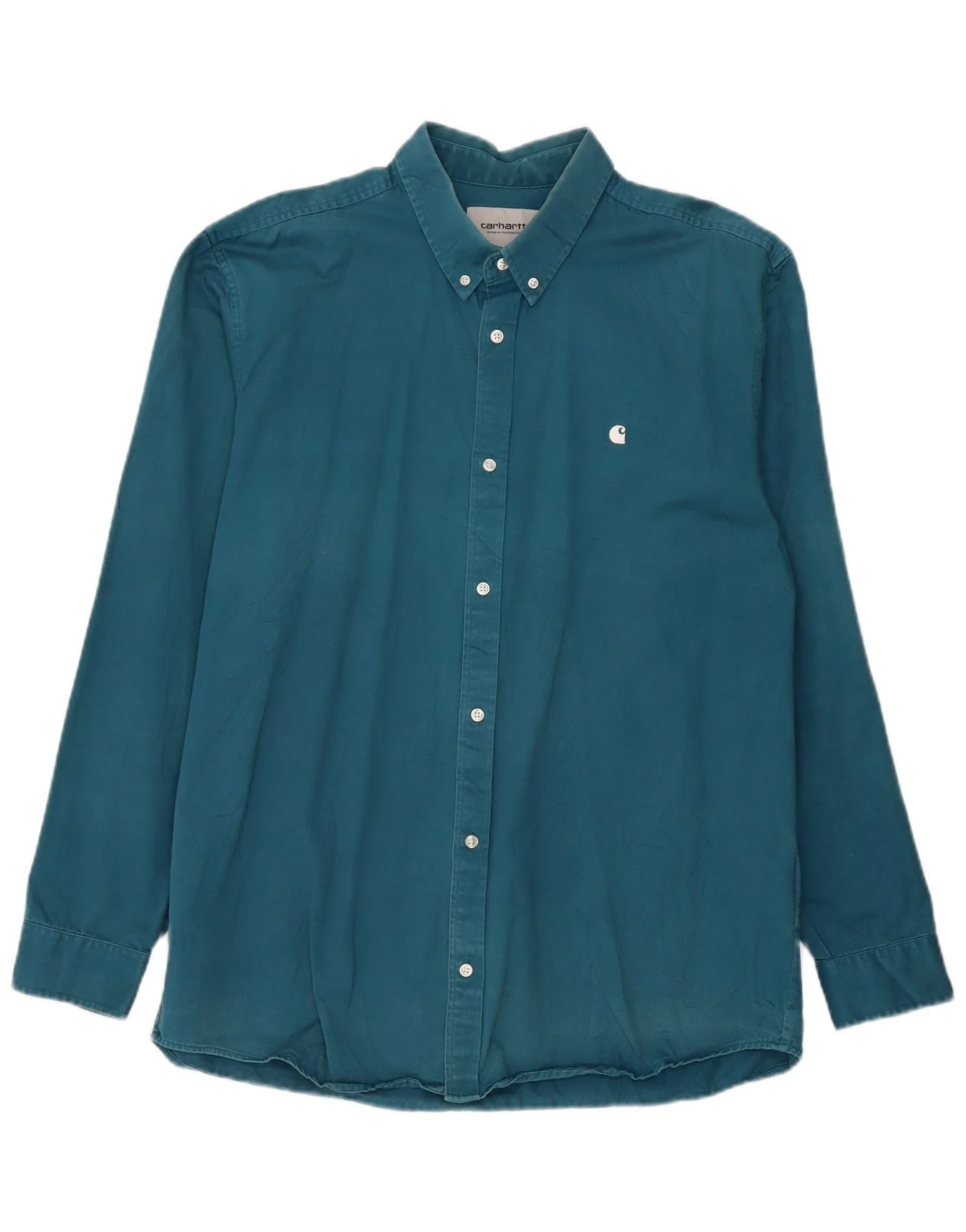 Carhartt Mens Shirt 2XL Blue Cotton