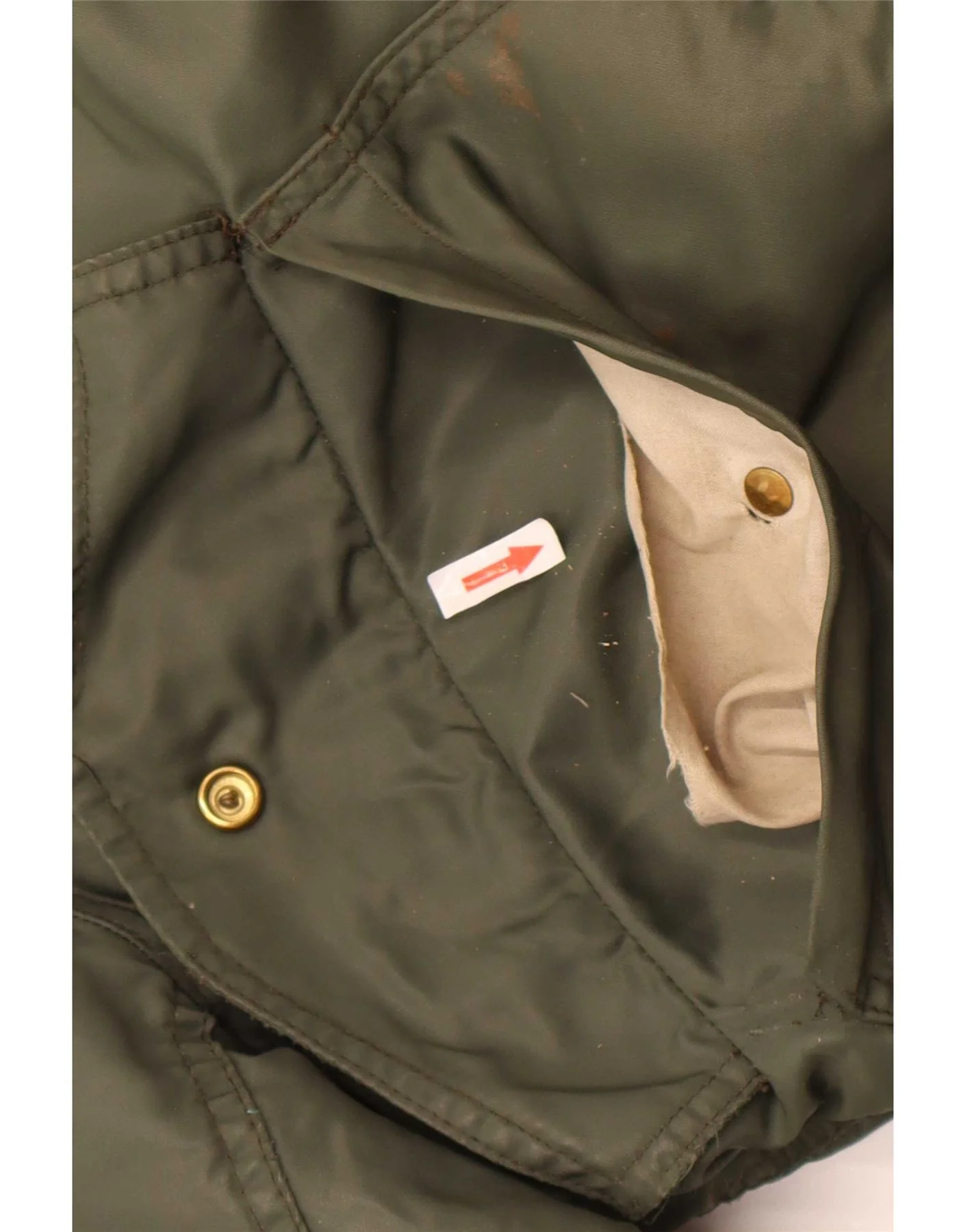 Carrera Mens Bomber Jacket UK 40 Large Khaki Colourblock Polyamide - Image 3