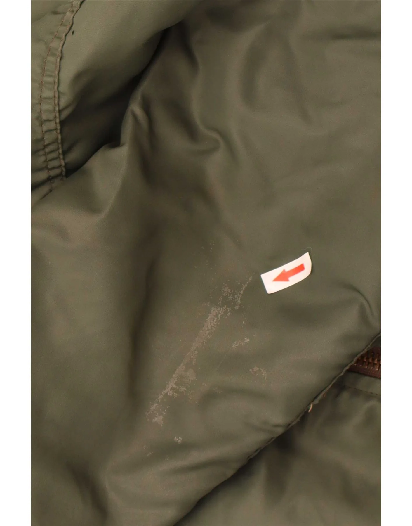 Carrera Mens Bomber Jacket UK 40 Large Khaki Colourblock Polyamide - Image 7