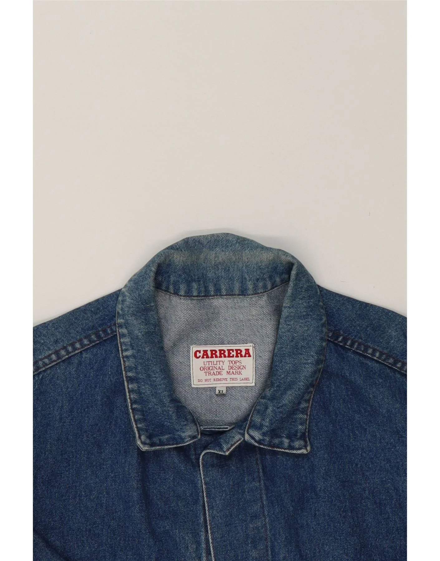 CARRERA Mens Denim Jacket UK 42 XL Blue Cotton - Image 4