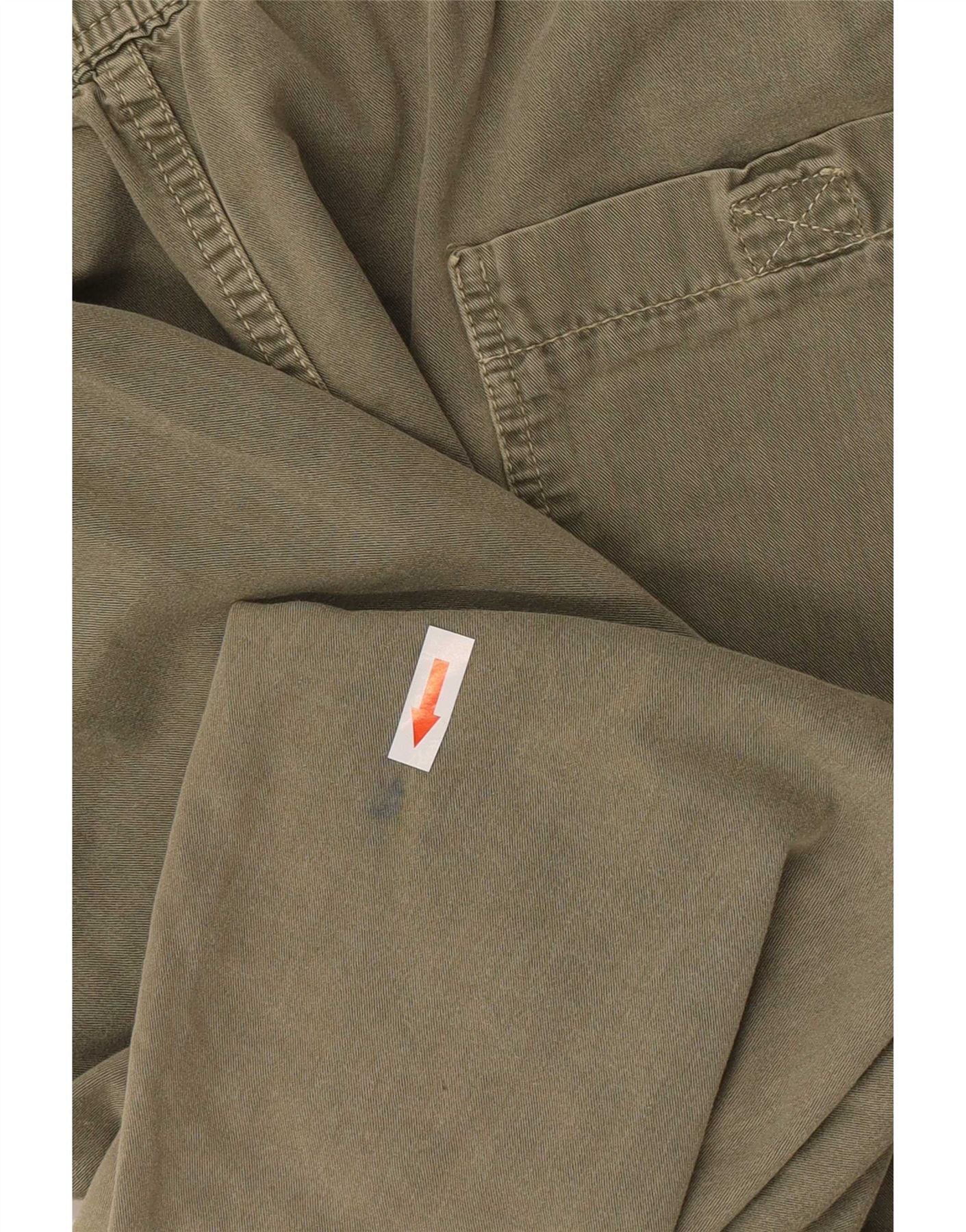 Carrera Mens Regular Chino Shorts XL W38 Khaki Cotton - Image 3