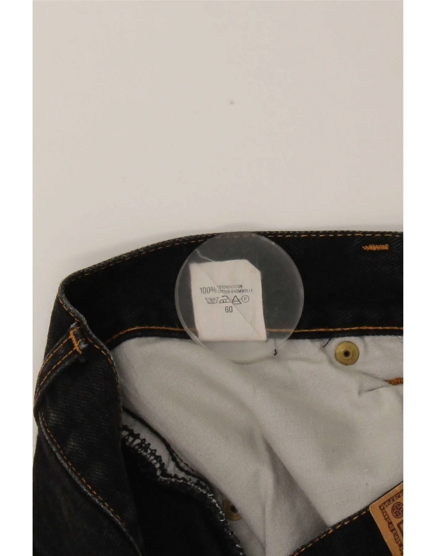 Casucci Mens Straight Jeans IT 48 Medium W30 L27 Black Cotton - Image 5