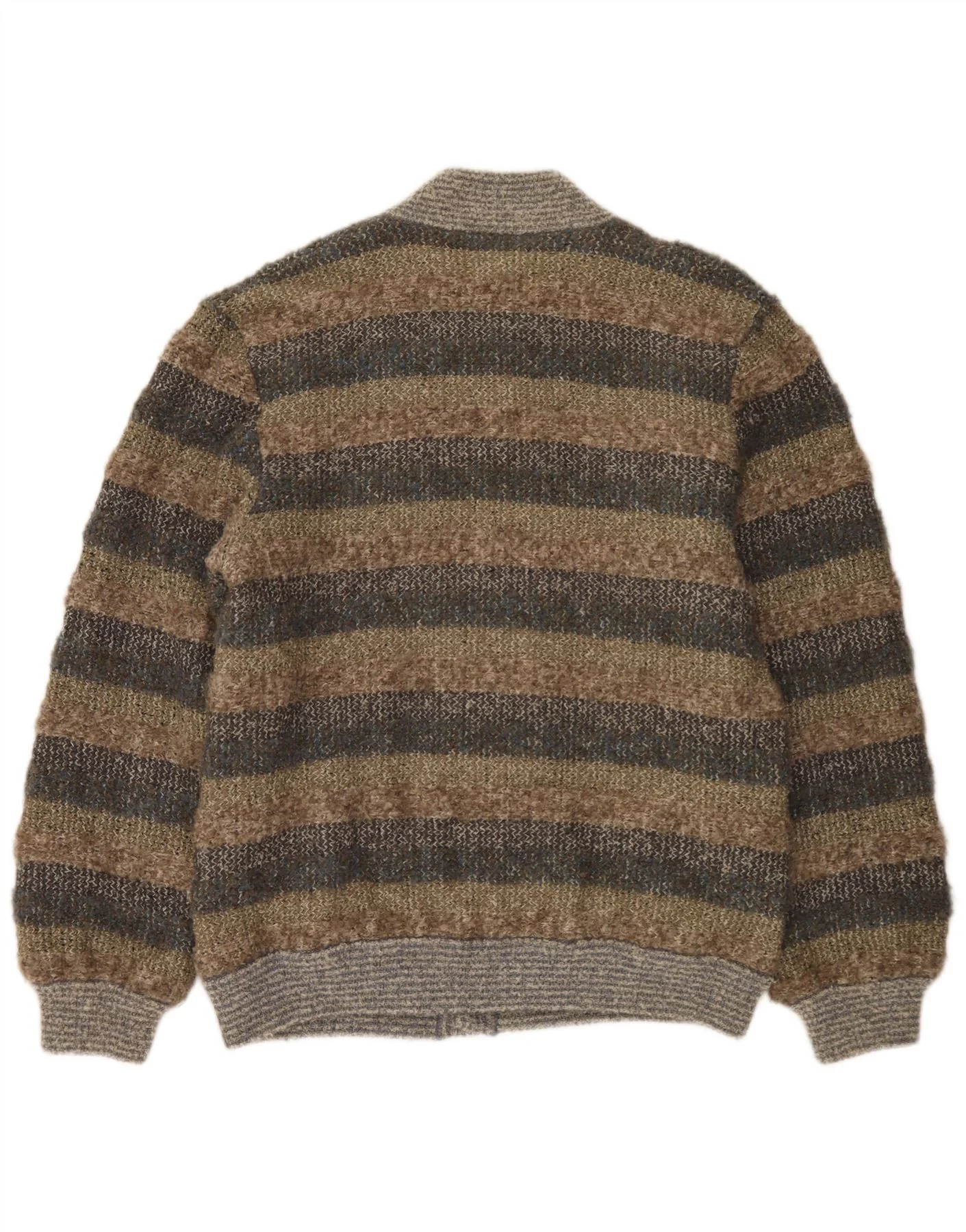 Cellini Mens Cardigan Sweater IT 52 Large Multicoloured Striped - Image 2