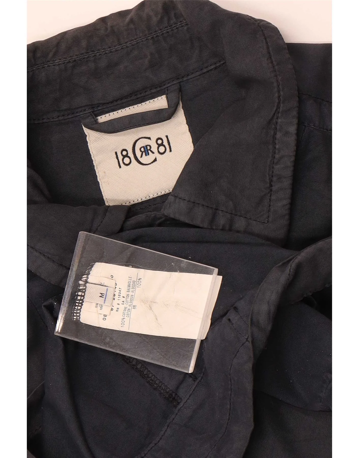 Cerruti 1881 Mens Bomber Jacket UK 38 Medium Grey Cotton - Image 4