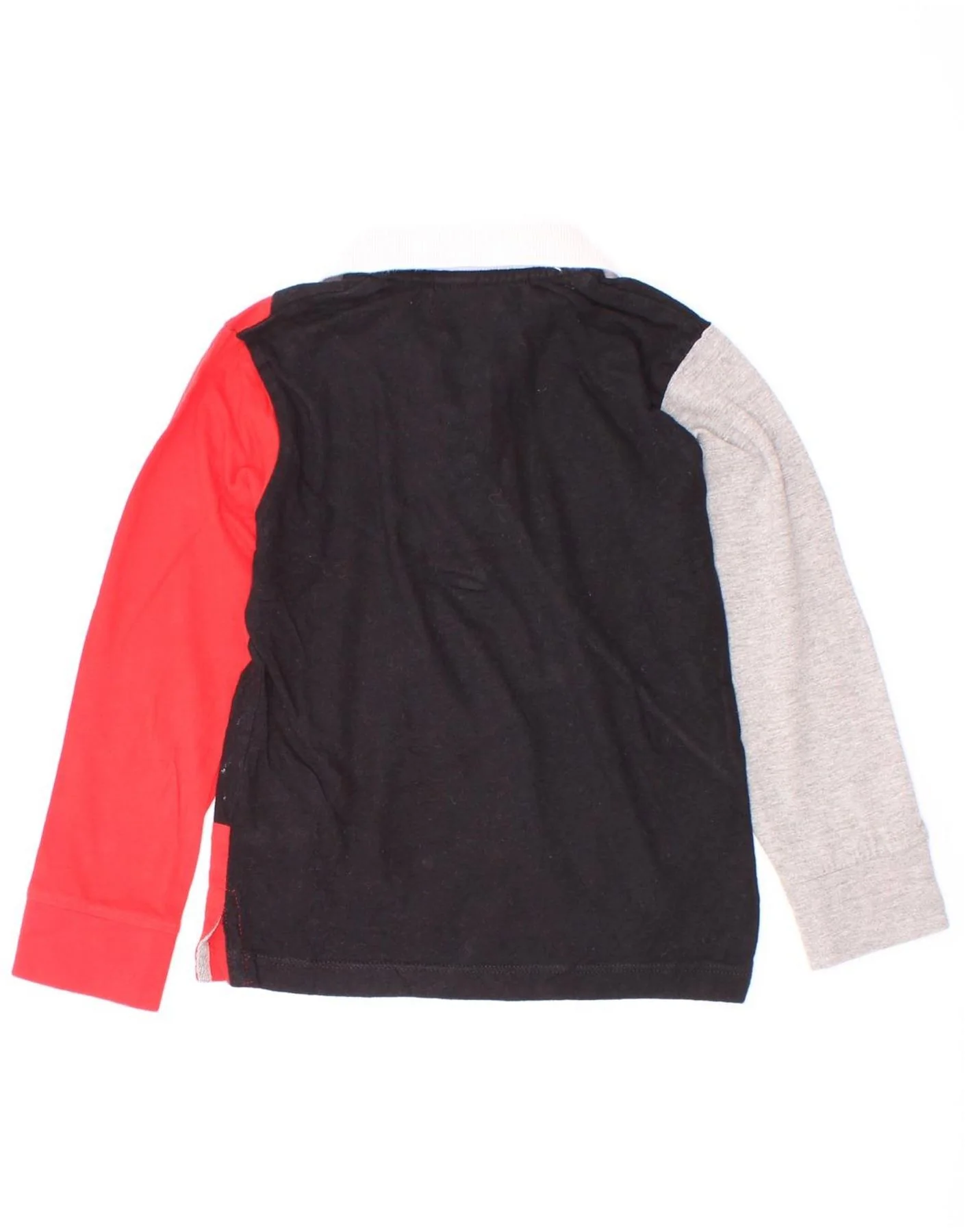 Cesare Paciotti 4US Boys Rugby Polo Shirt 2-3 Years Red Colourblock - Image 2