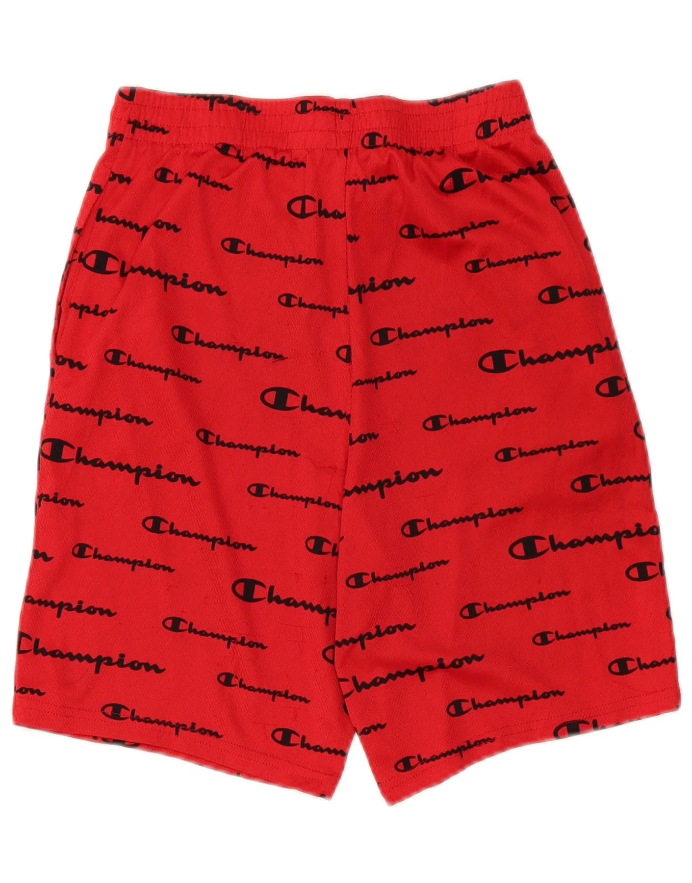 Champion Boys Graphic Sport Shorts 15-16 Years Red Polyester - Image 2