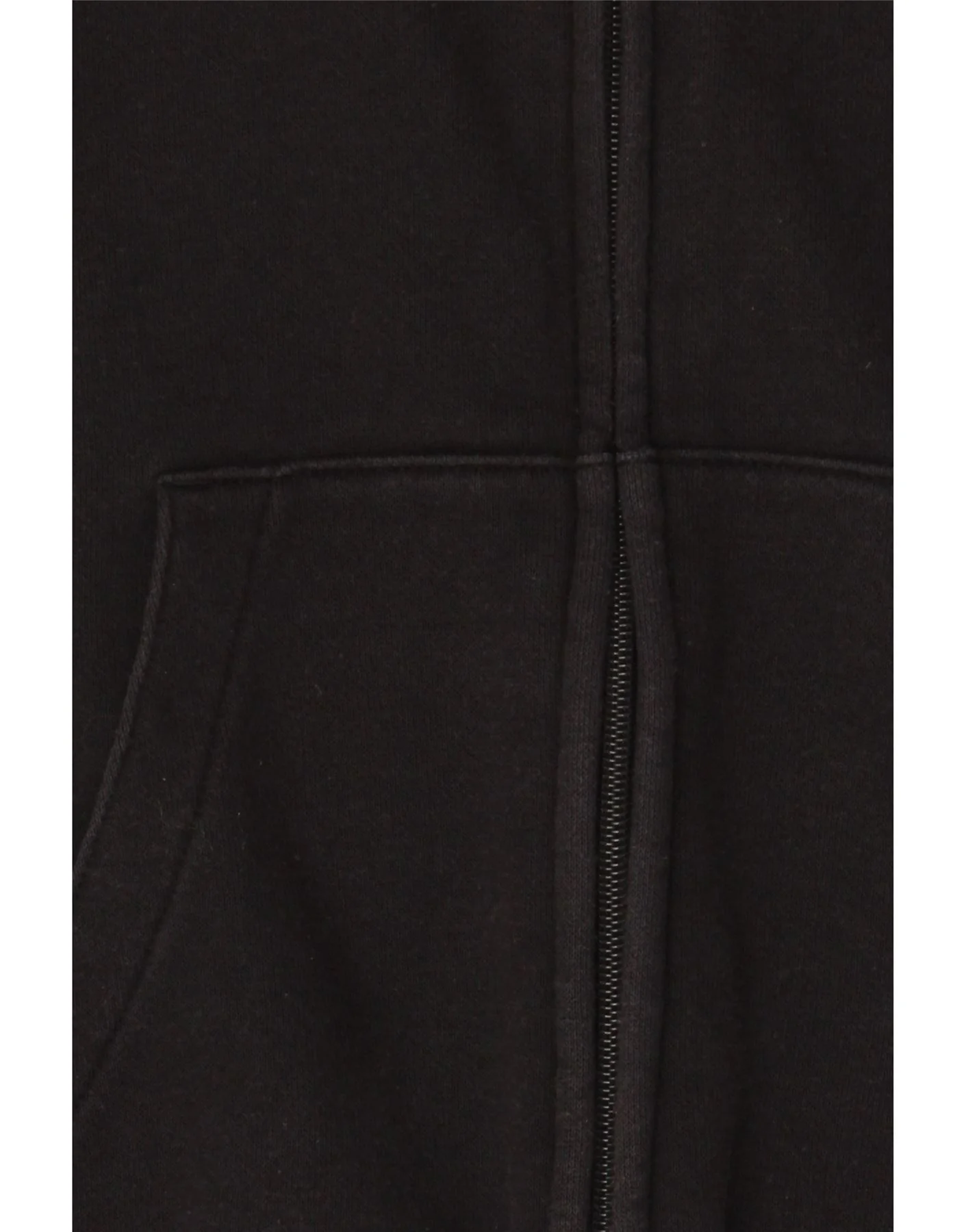 Champion Boys Graphic Zip Hoodie Sweater 9-10 Years Medium Black Cotton - Image 3