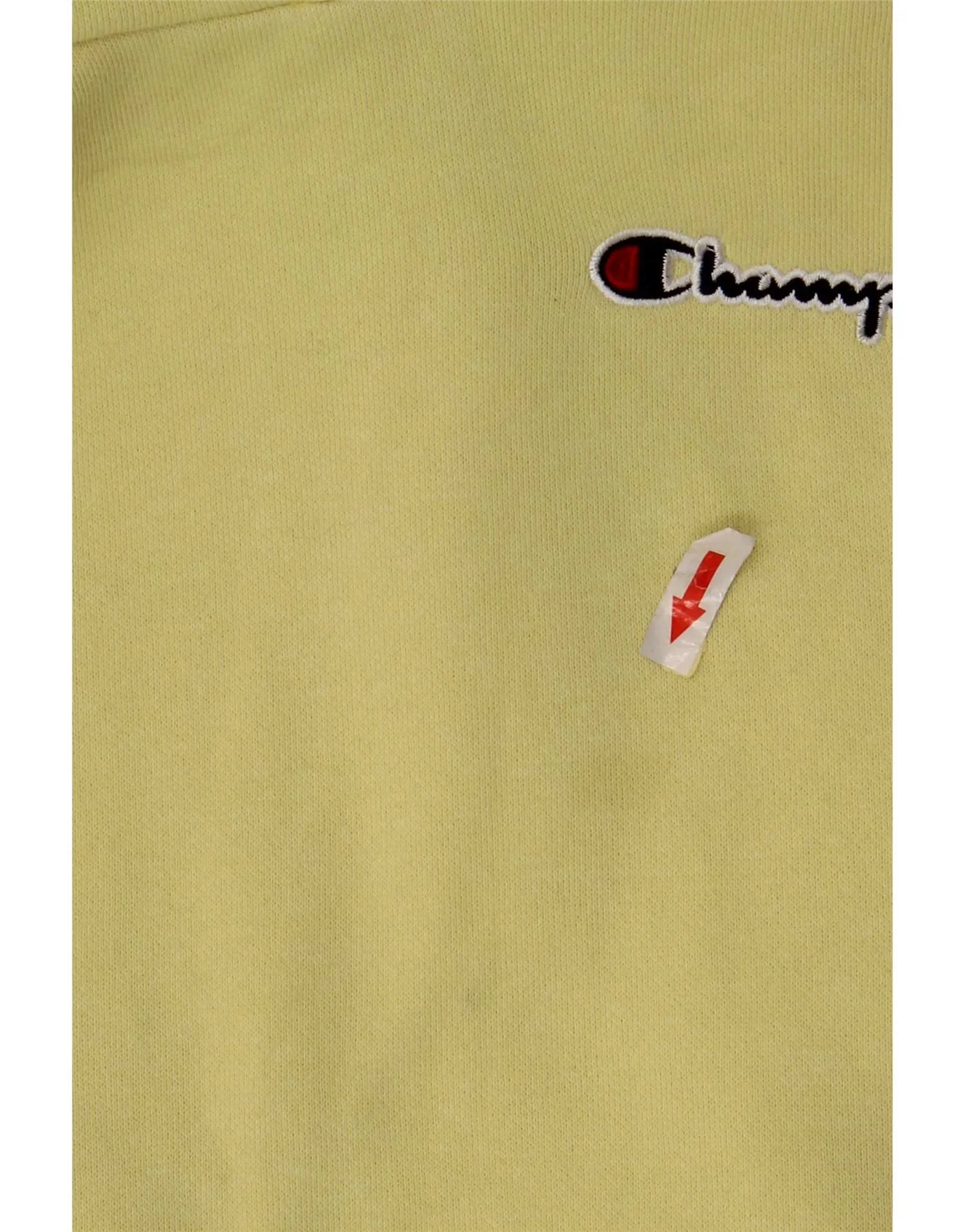 Champion Boys Hoodie Jumper 13-14 Years XL Yellow Cotton - Image 4