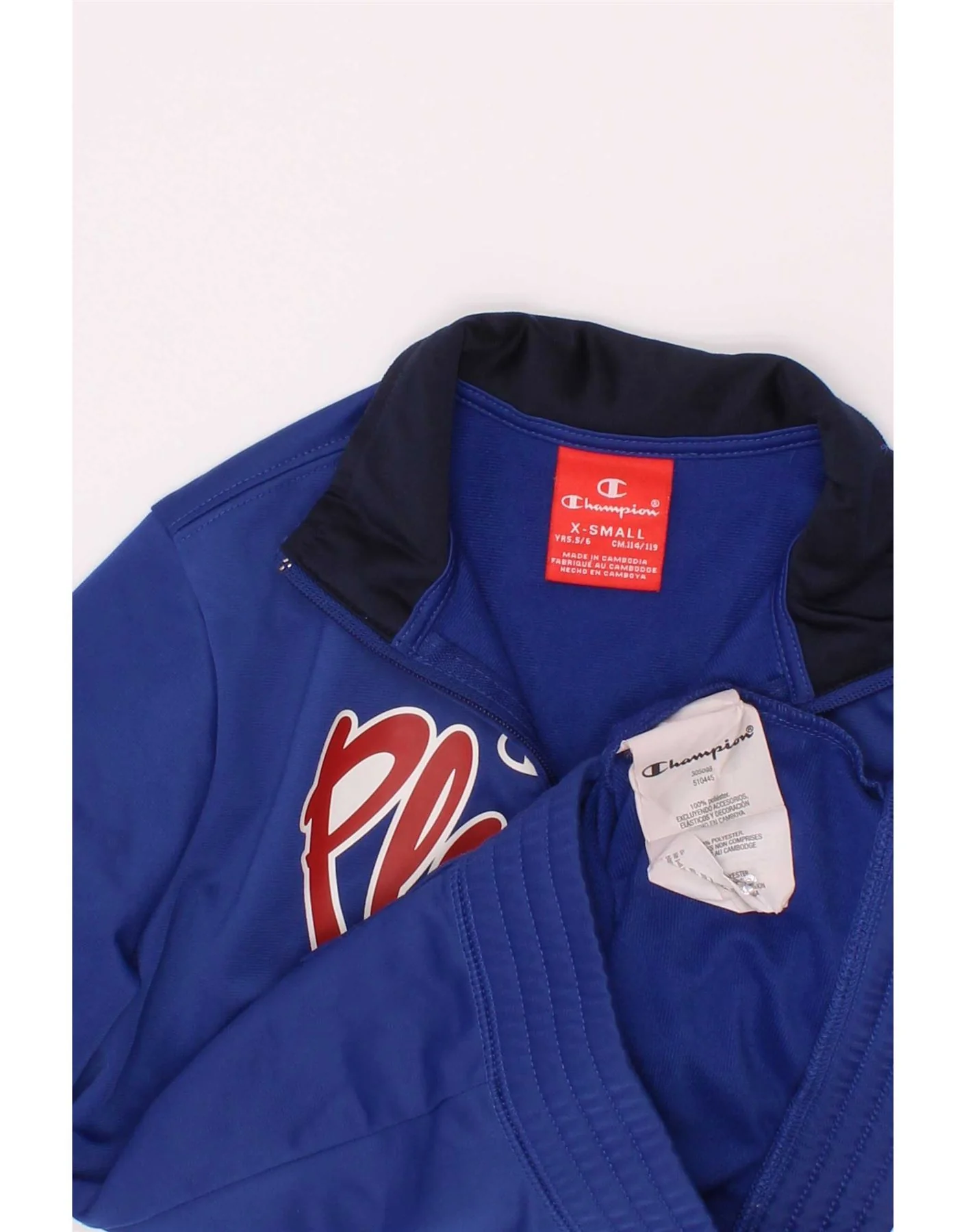 Champion Boys Players Graphic Tracksuit Top Jacket 5-6 Years XS Blue - Image 3