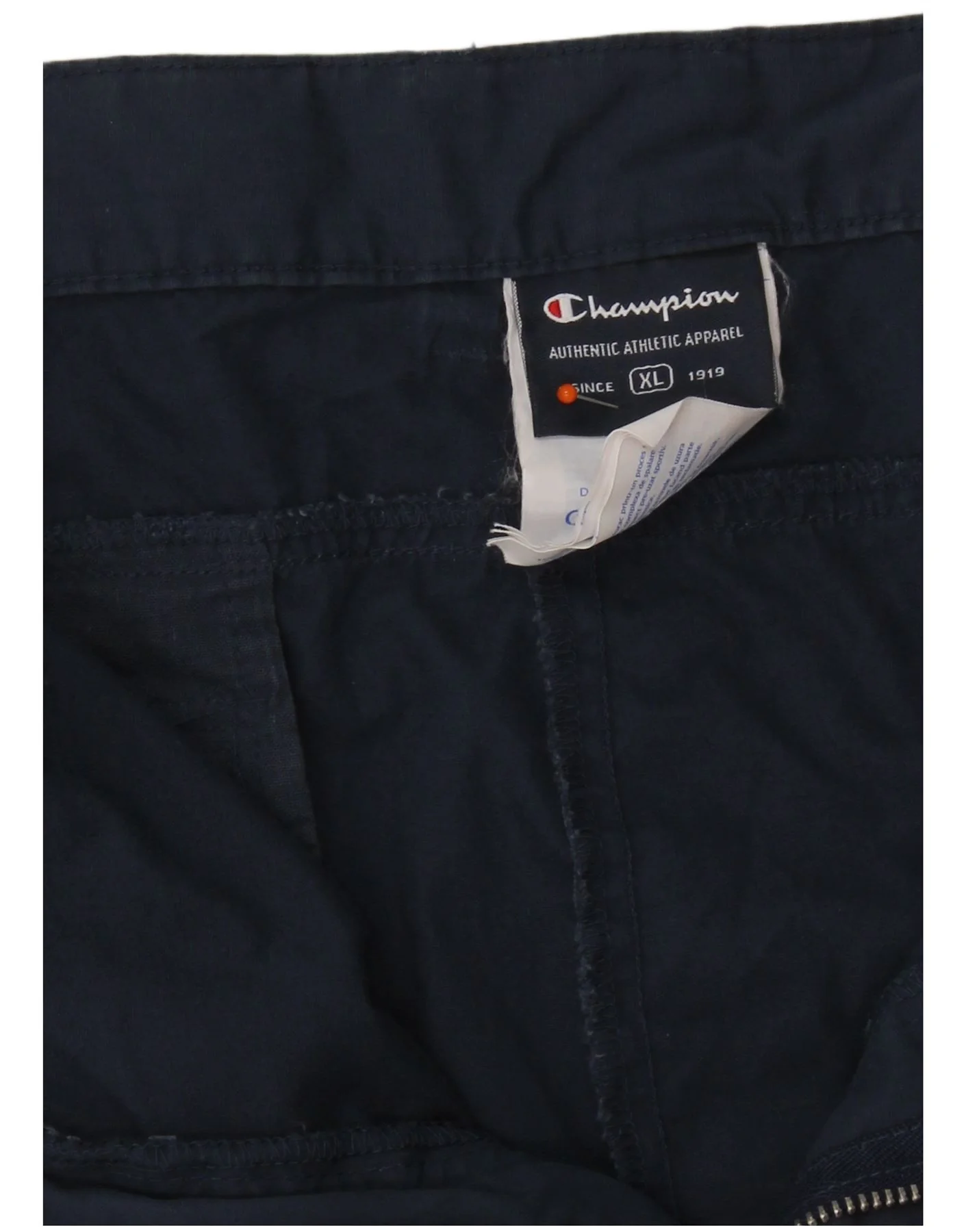 Champion Mens Cargo Shorts XL W38 Navy Blue Cotton - Image 3