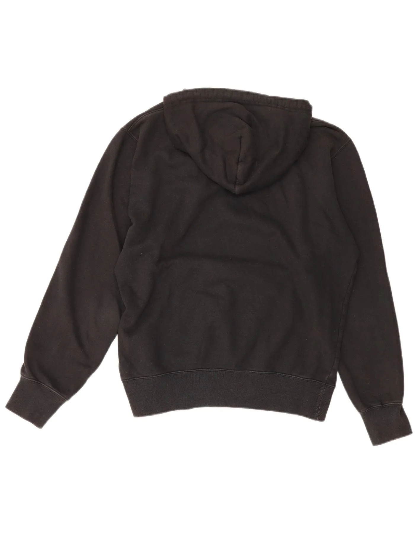 Champion Mens Graphic Hoodie Jumper Large Black Cotton - Image 2