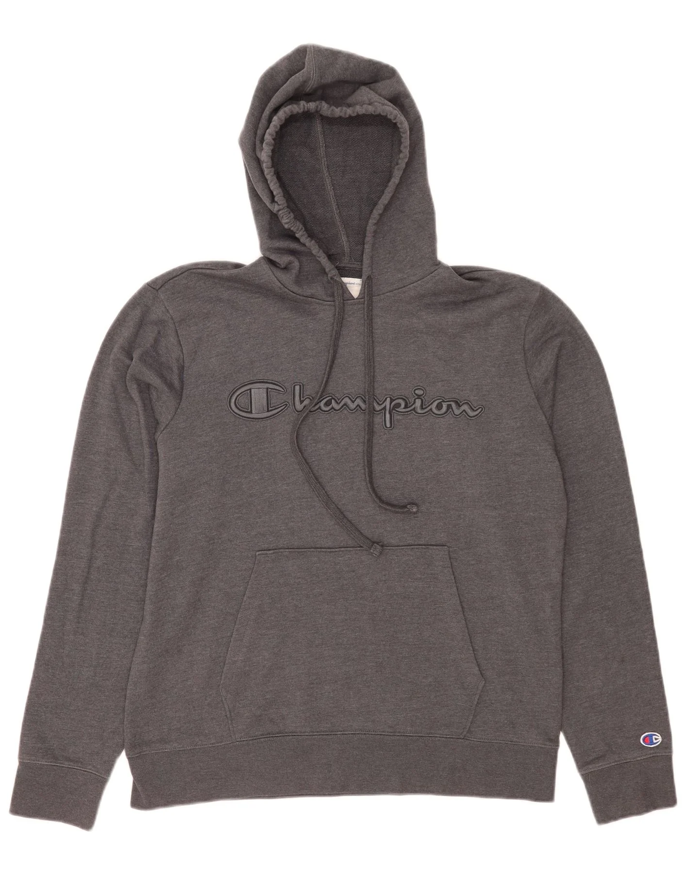 Champion Mens Graphic Hoodie Jumper Medium Grey