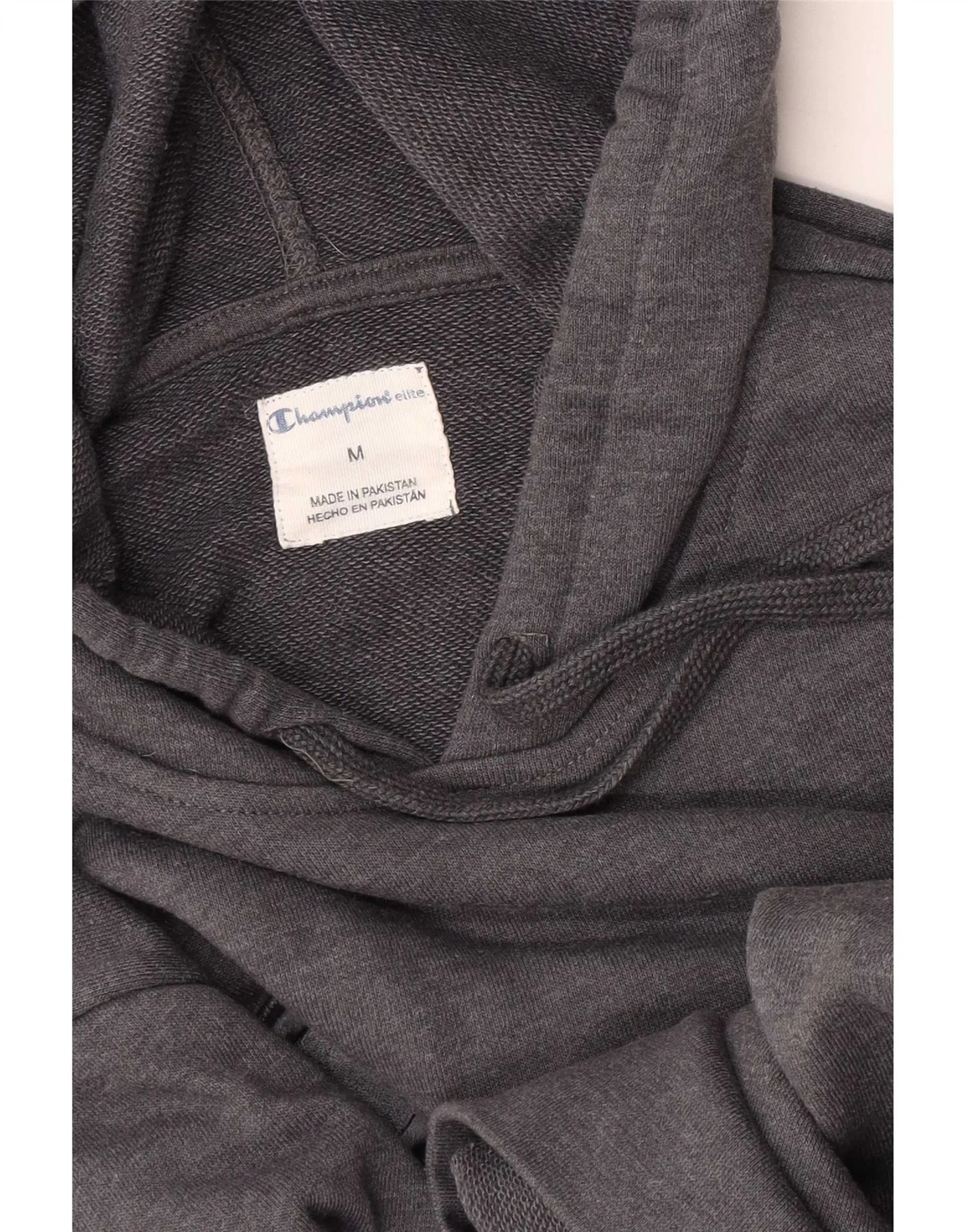 Champion Mens Graphic Hoodie Jumper Medium Grey - Image 4