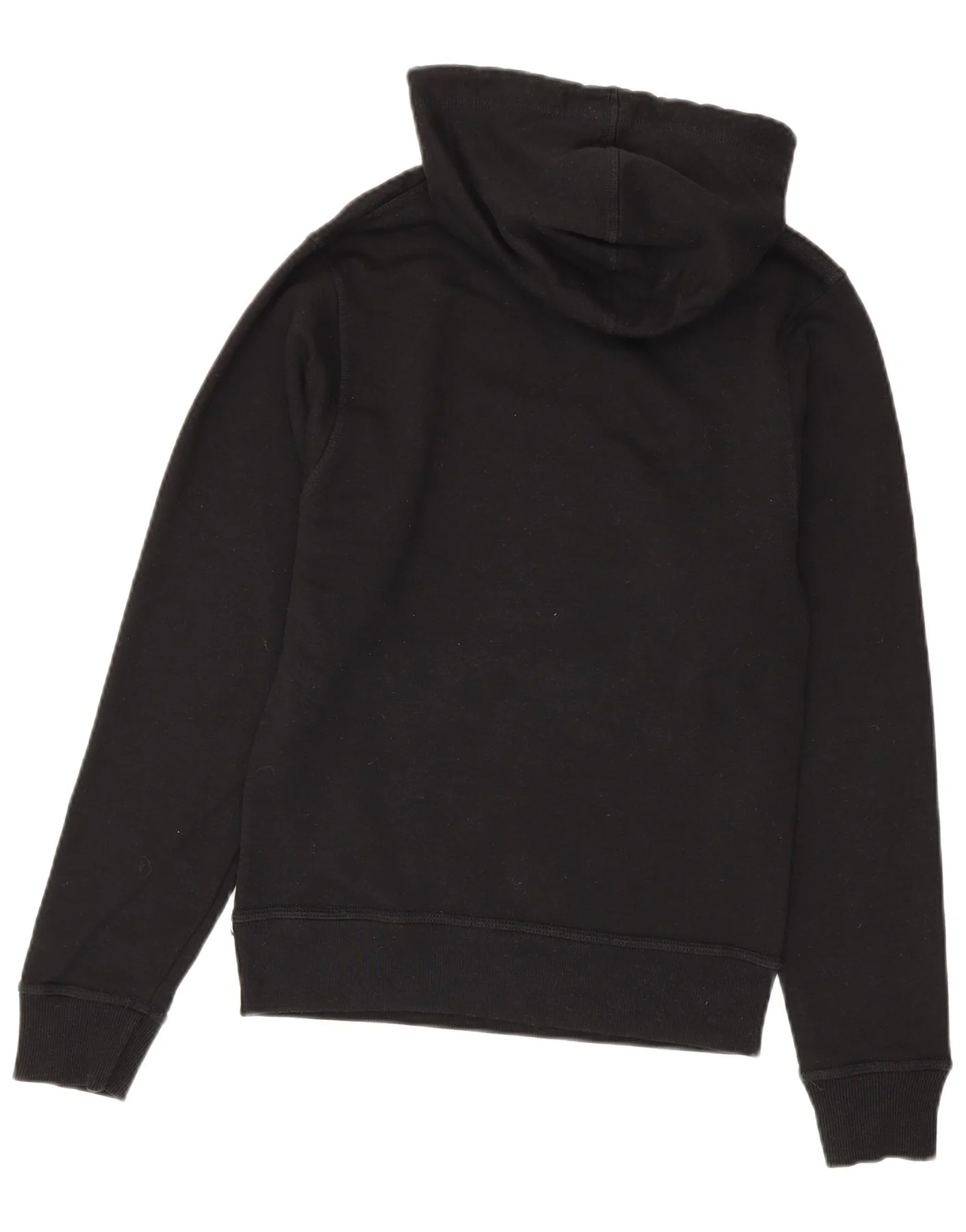 Champion Mens Graphic Hoodie Jumper XS Black Cotton - Image 2