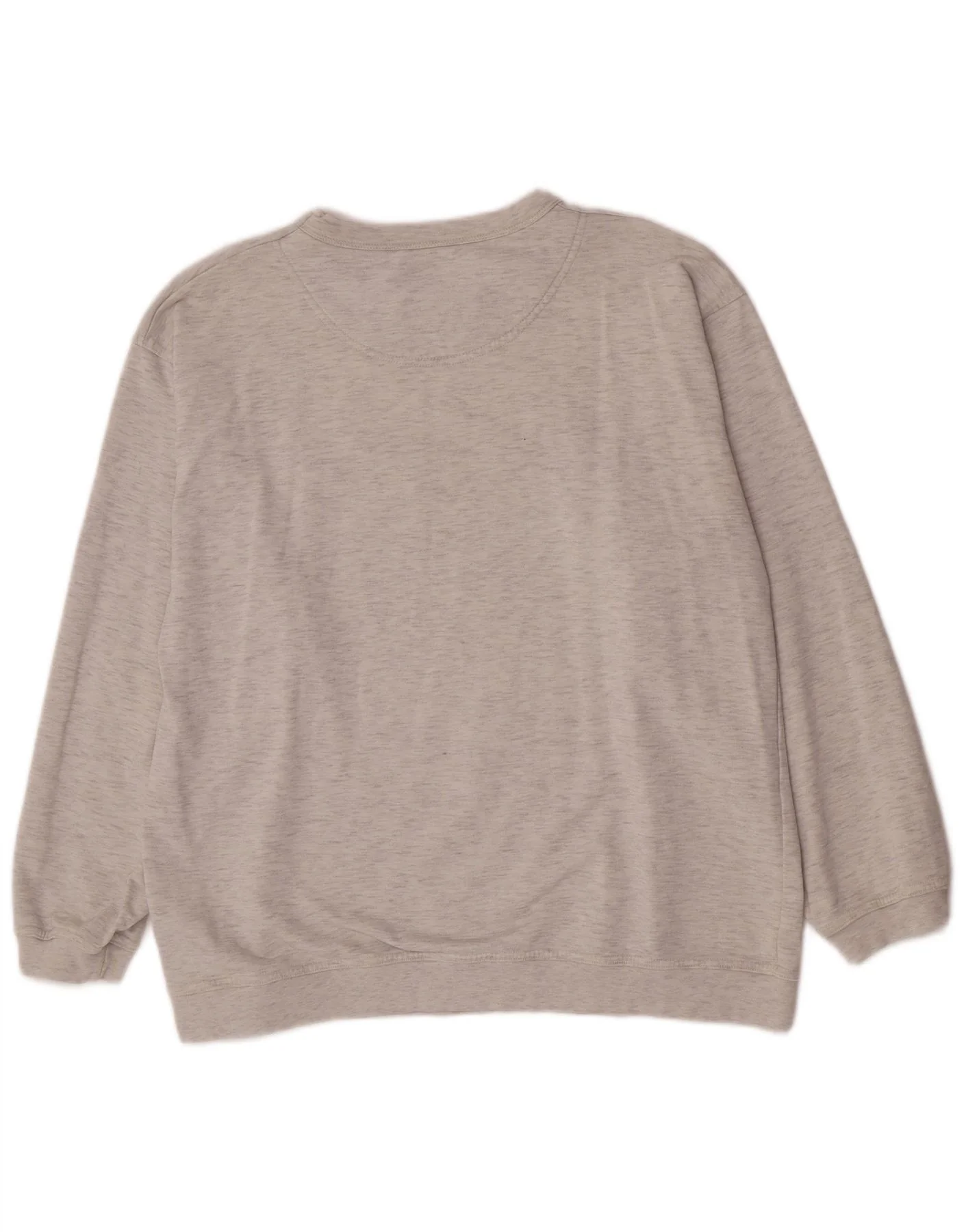 Champion Mens Graphic Sweatshirt Jumper Large Grey Flecked Cotton - Image 2