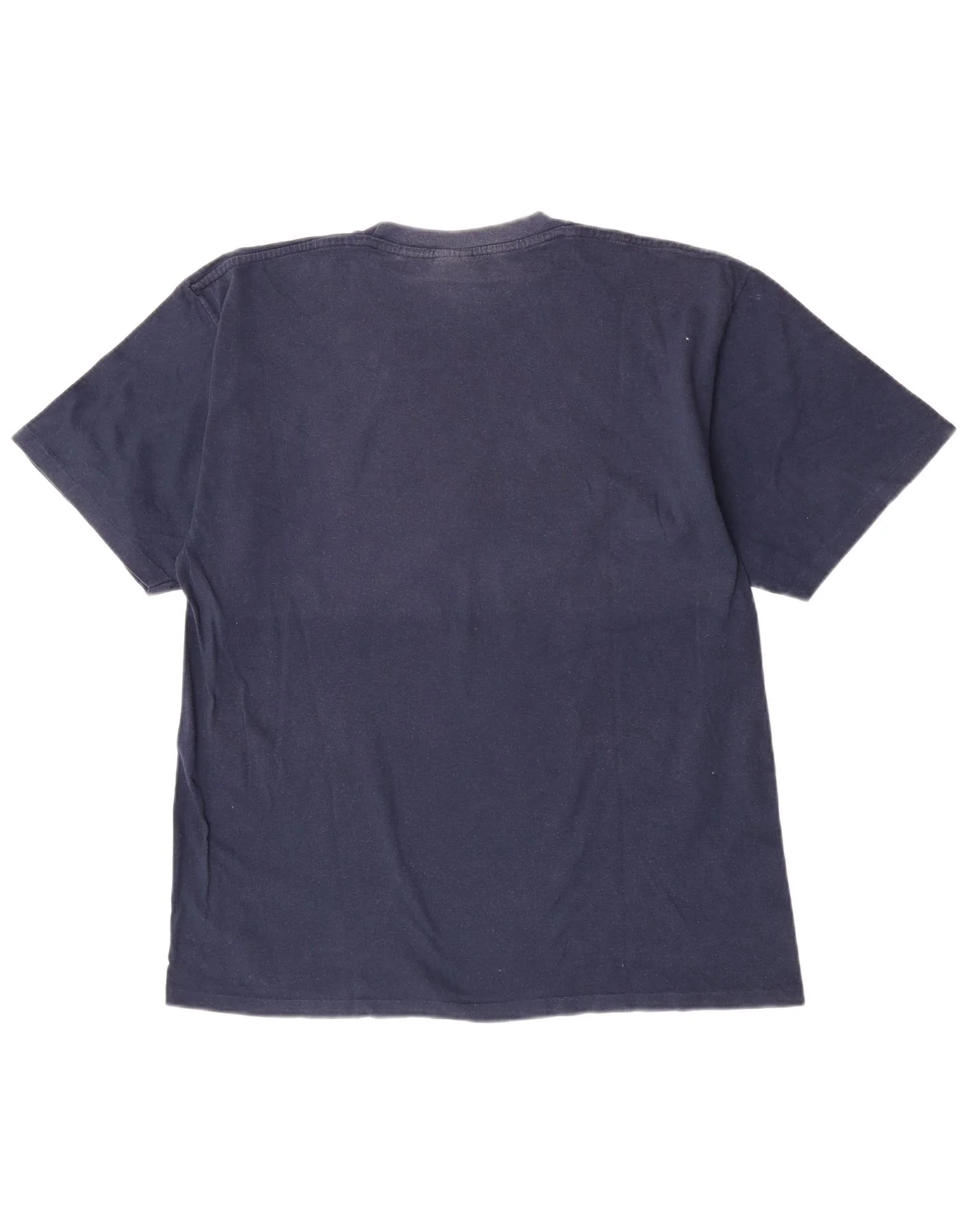 Champion Mens Graphic T-Shirt Top 2XL Navy Blue Cotton - Image 2